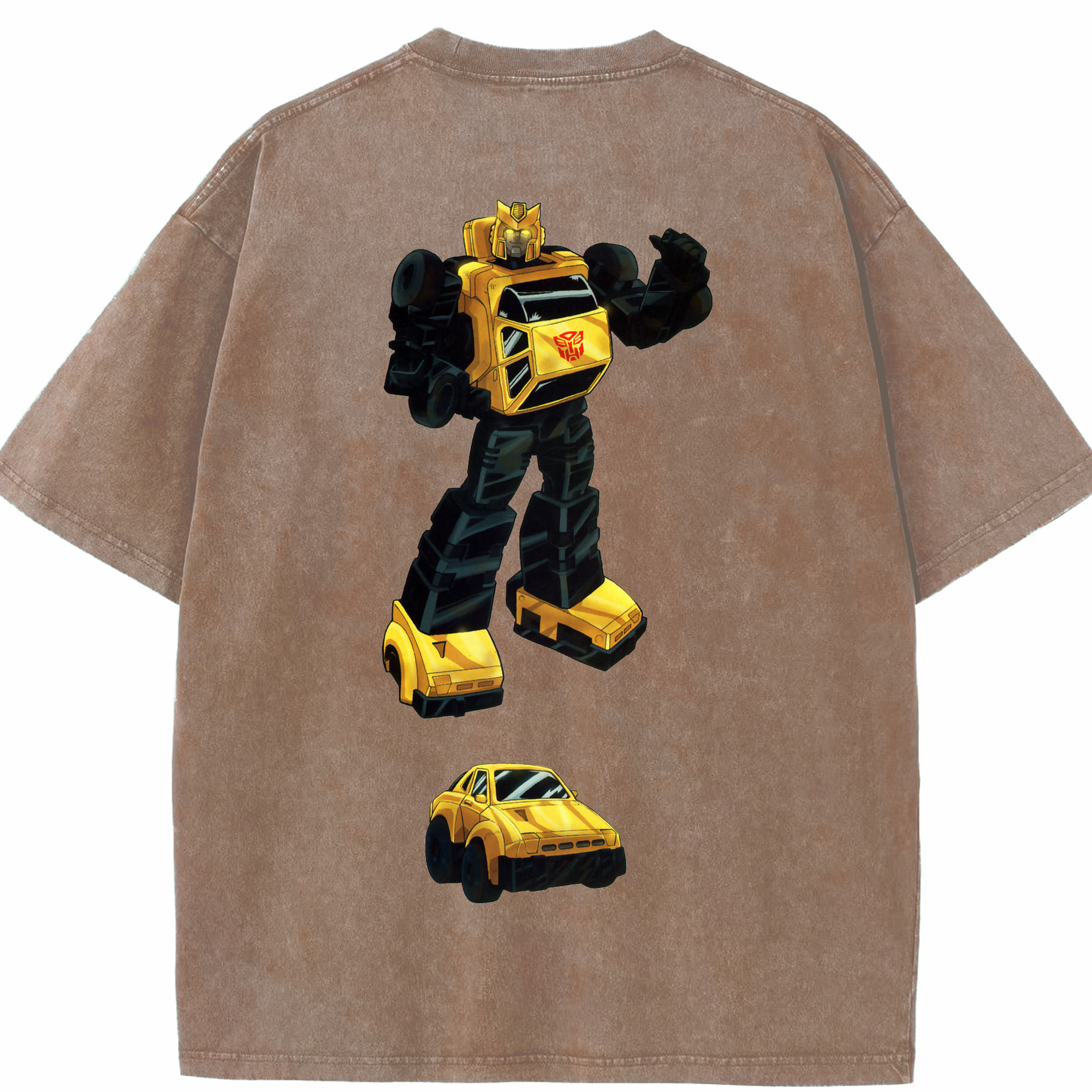 （画像用）  綿100% ヴィンテージ風 半袖Tシャツ（背面プリント）