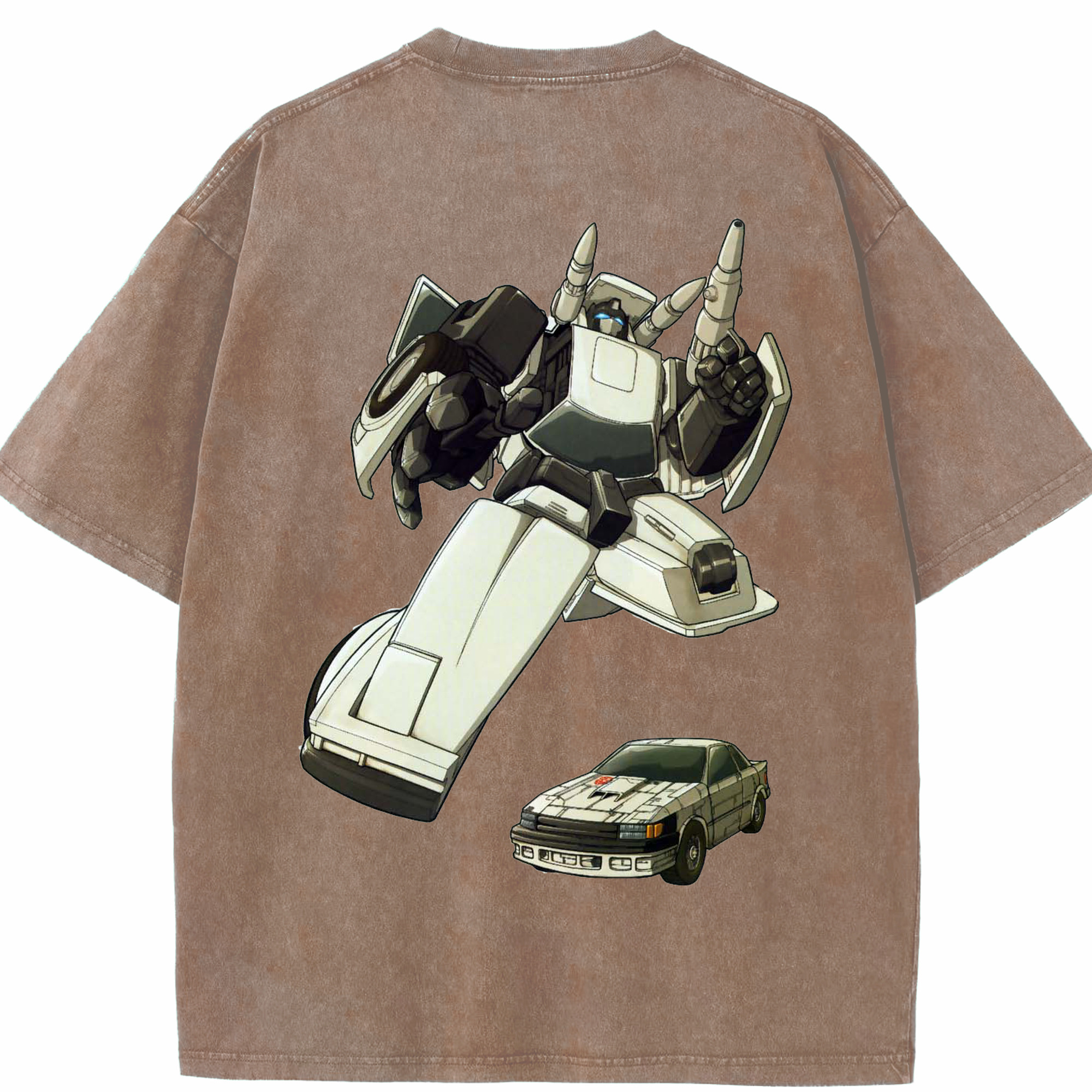 （画像用）  綿100% ヴィンテージ風 半袖Tシャツ（背面プリント）
