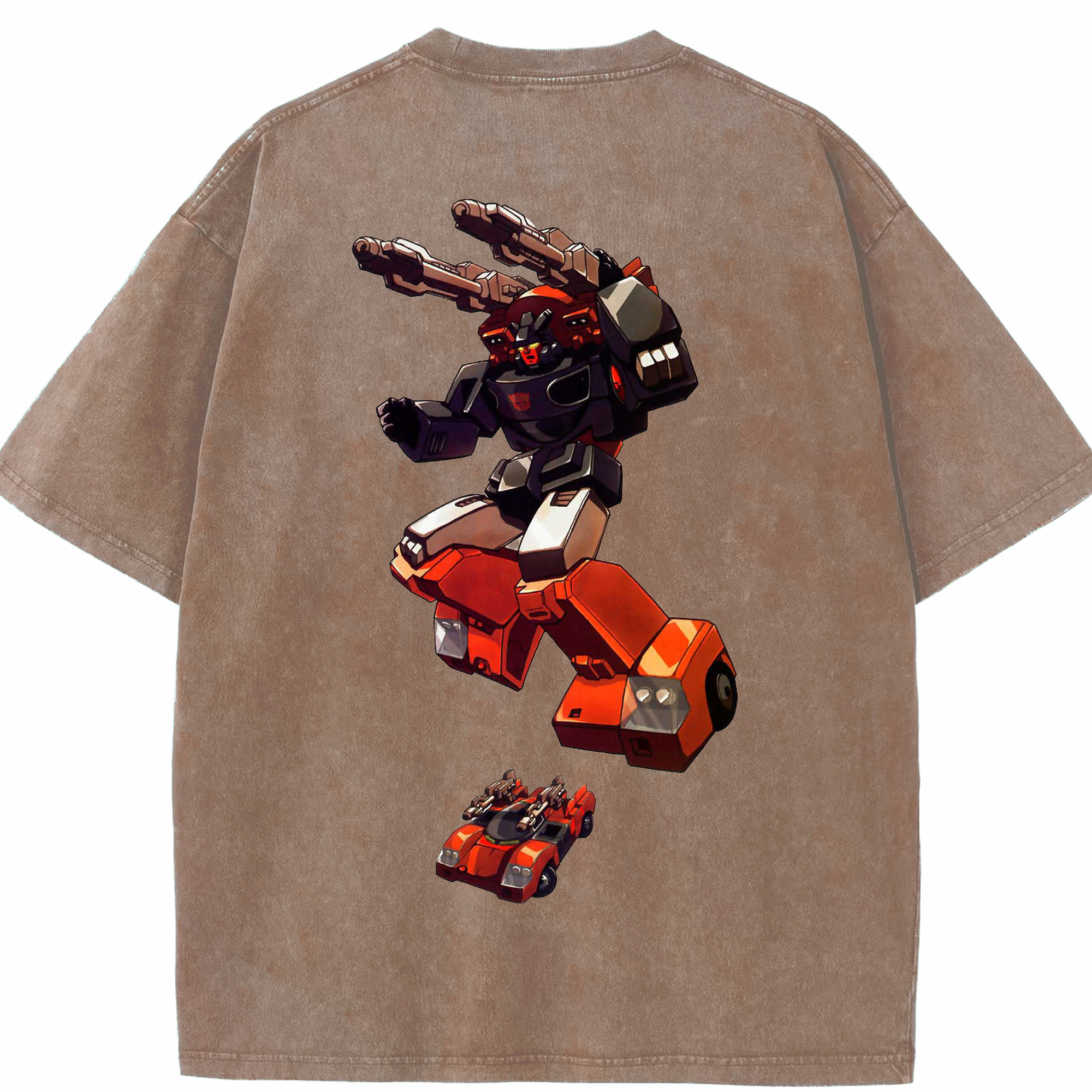 （画像用）  綿100% ヴィンテージ風 半袖Tシャツ（背面プリント）