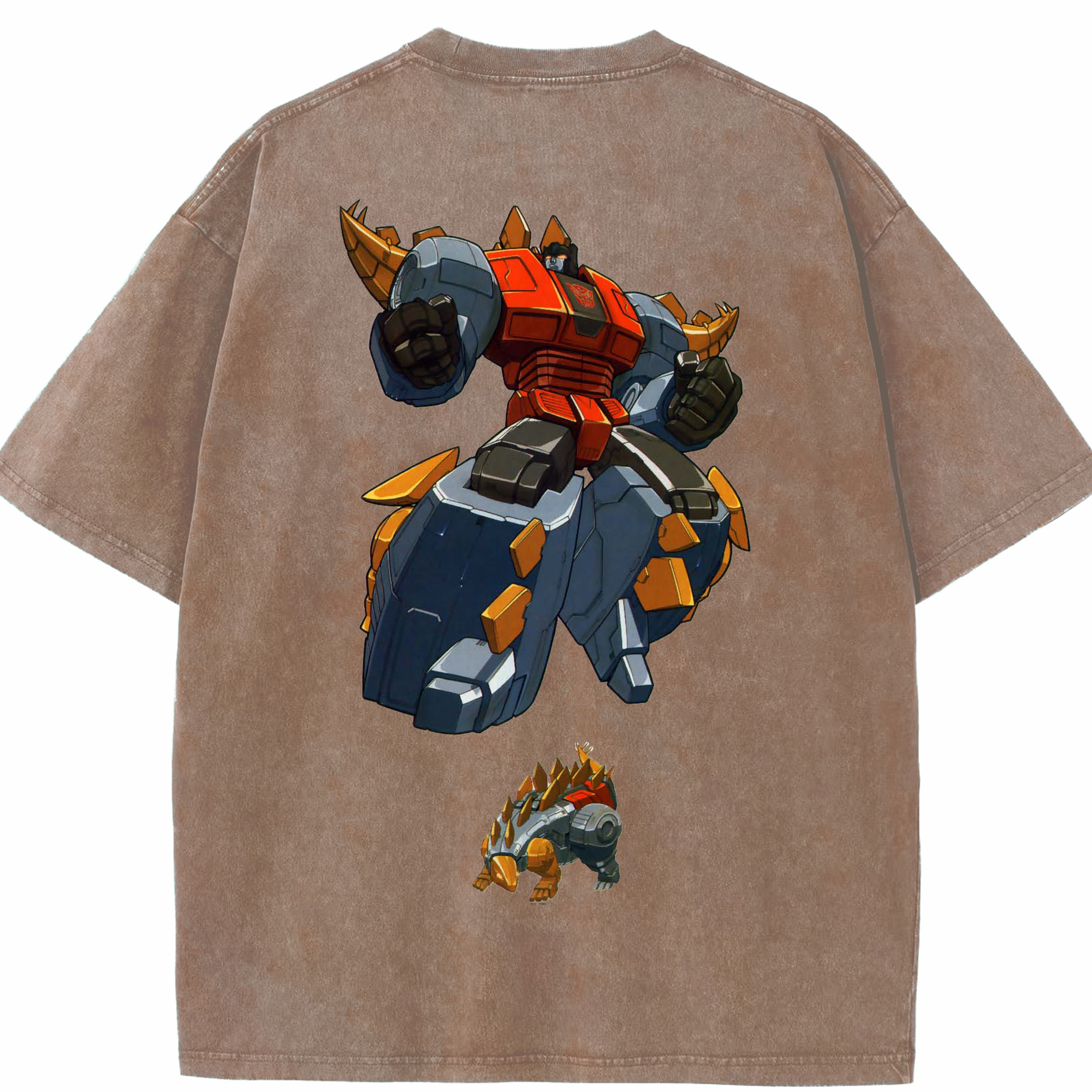 （画像用）  綿100% ヴィンテージ風 半袖Tシャツ（背面プリント）