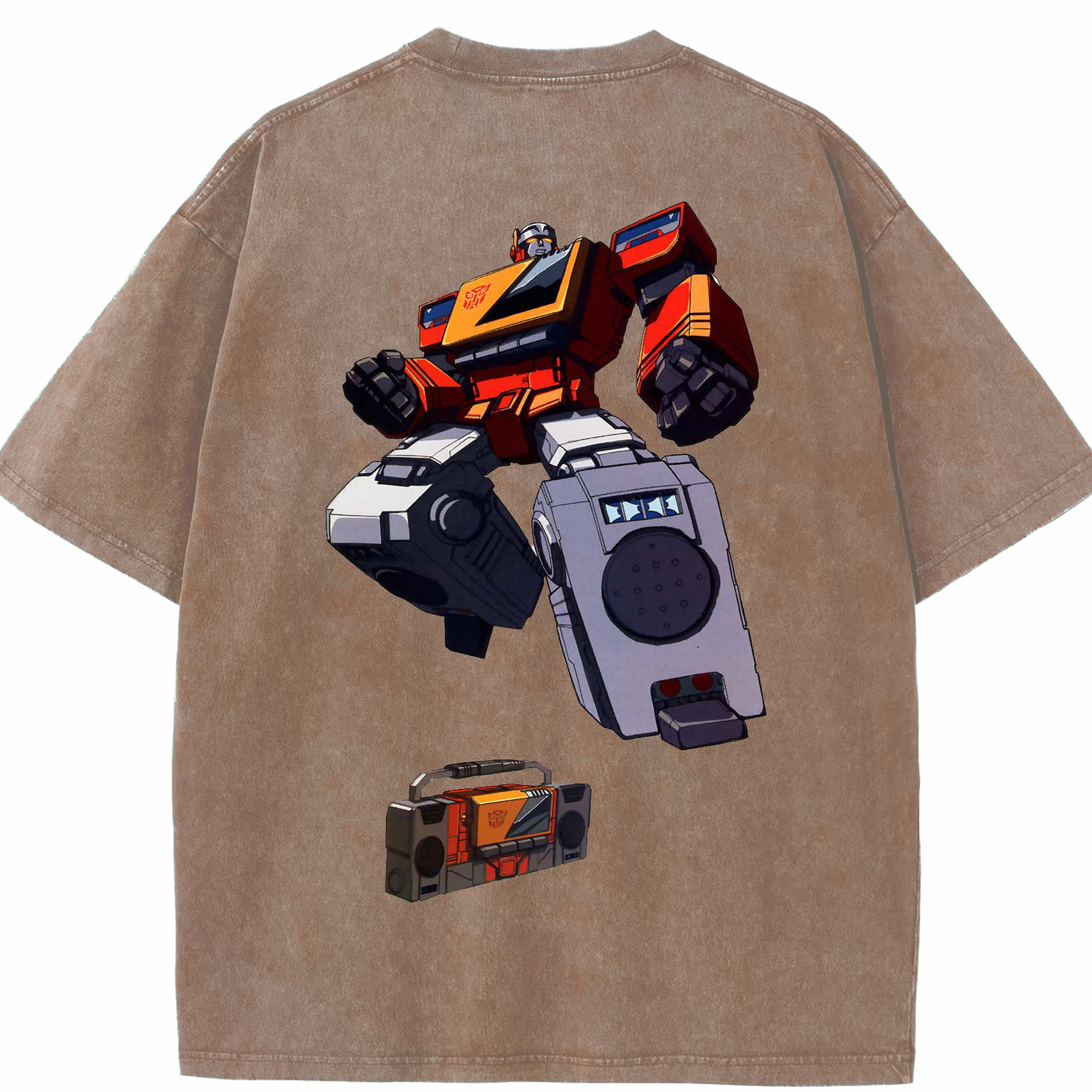 （画像用）  綿100% ヴィンテージ風 半袖Tシャツ（背面プリント）