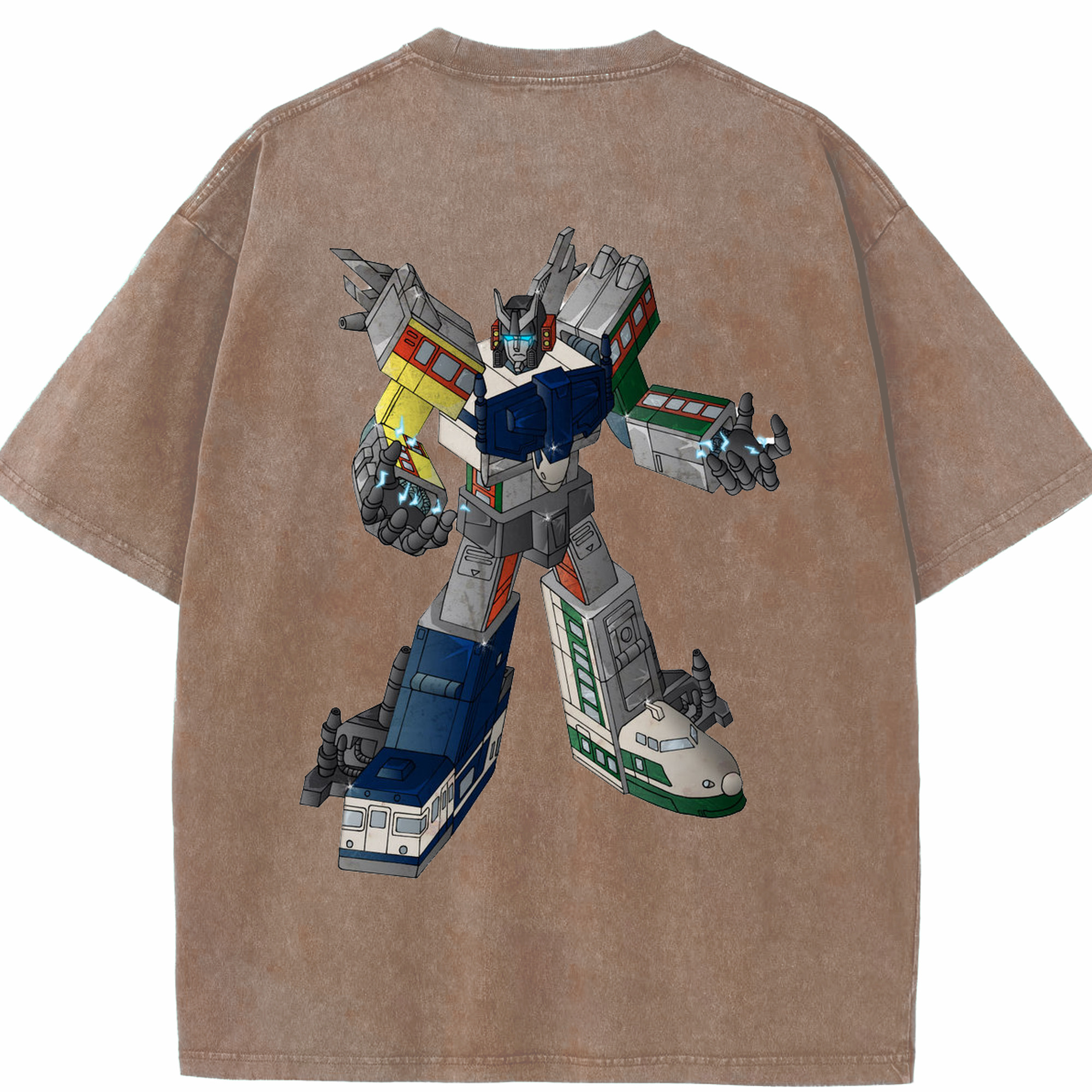 （画像用）  綿100% ヴィンテージ風 半袖Tシャツ（背面プリント）