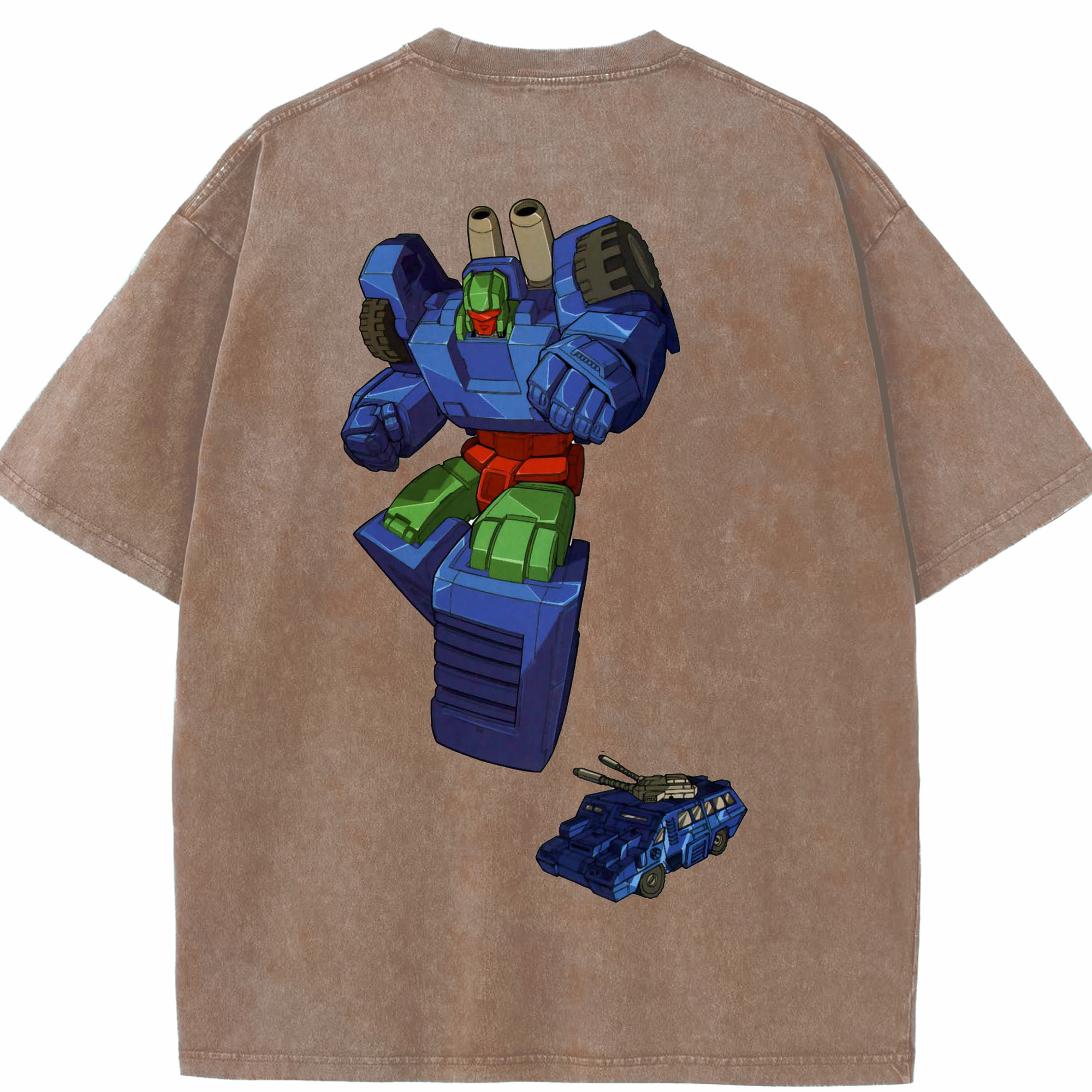 （画像用）  綿100% ヴィンテージ風 半袖Tシャツ（背面プリント）