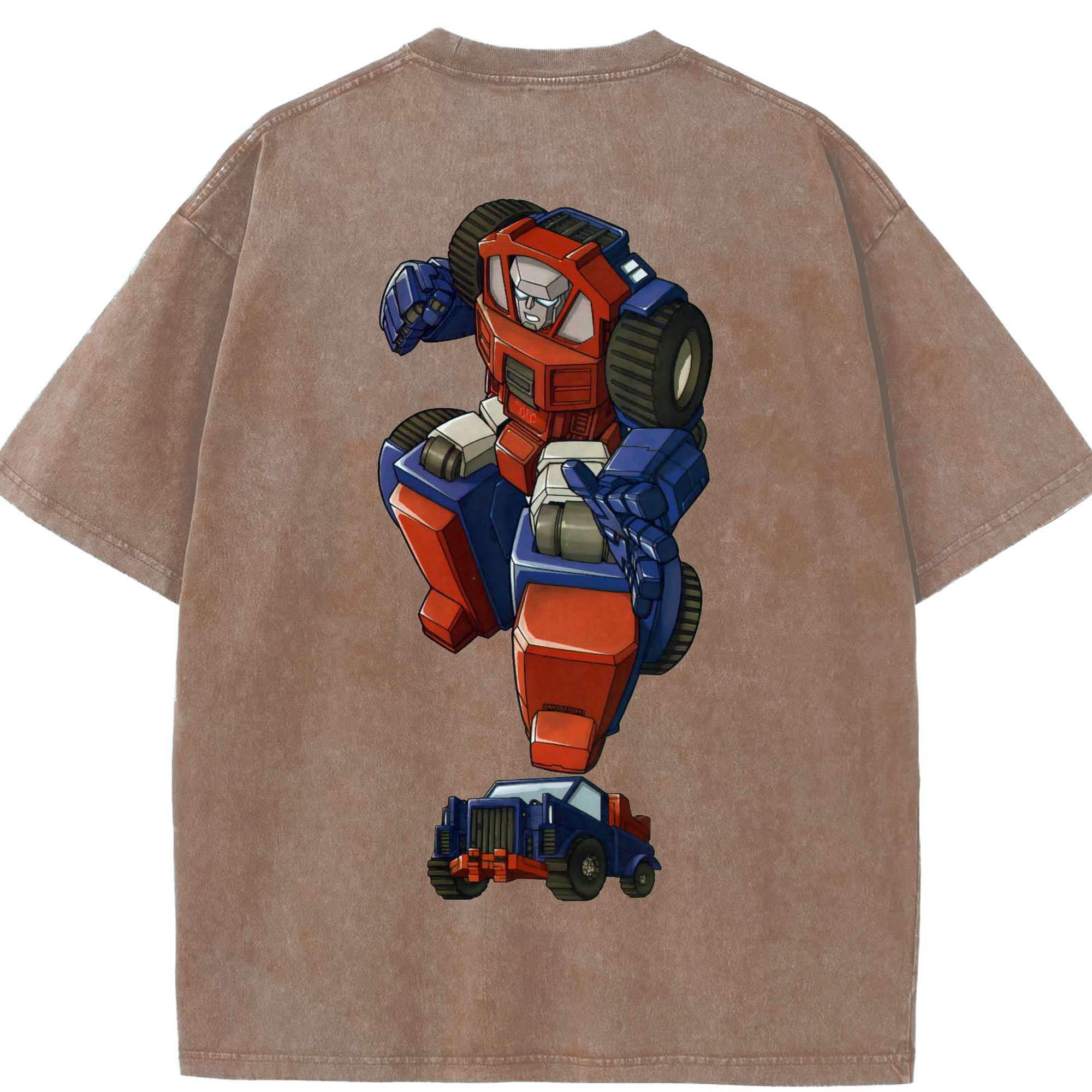 （画像用）  綿100% ヴィンテージ風 半袖Tシャツ（背面プリント）