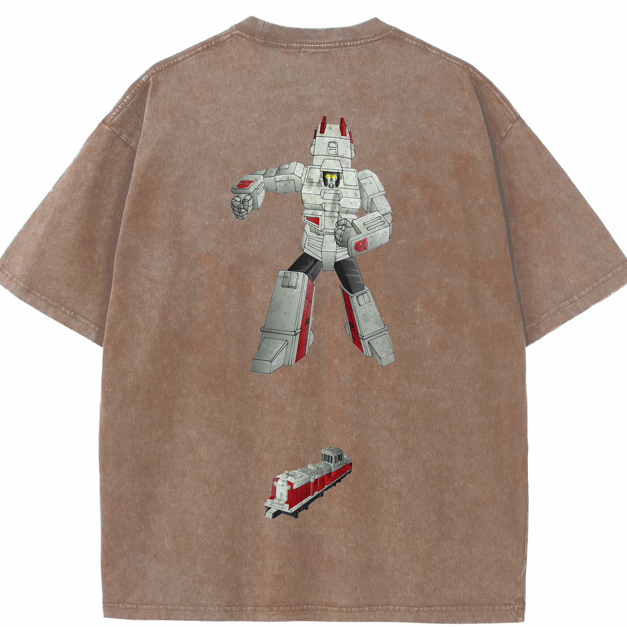 （画像用）  綿100% ヴィンテージ風 半袖Tシャツ（背面プリント）