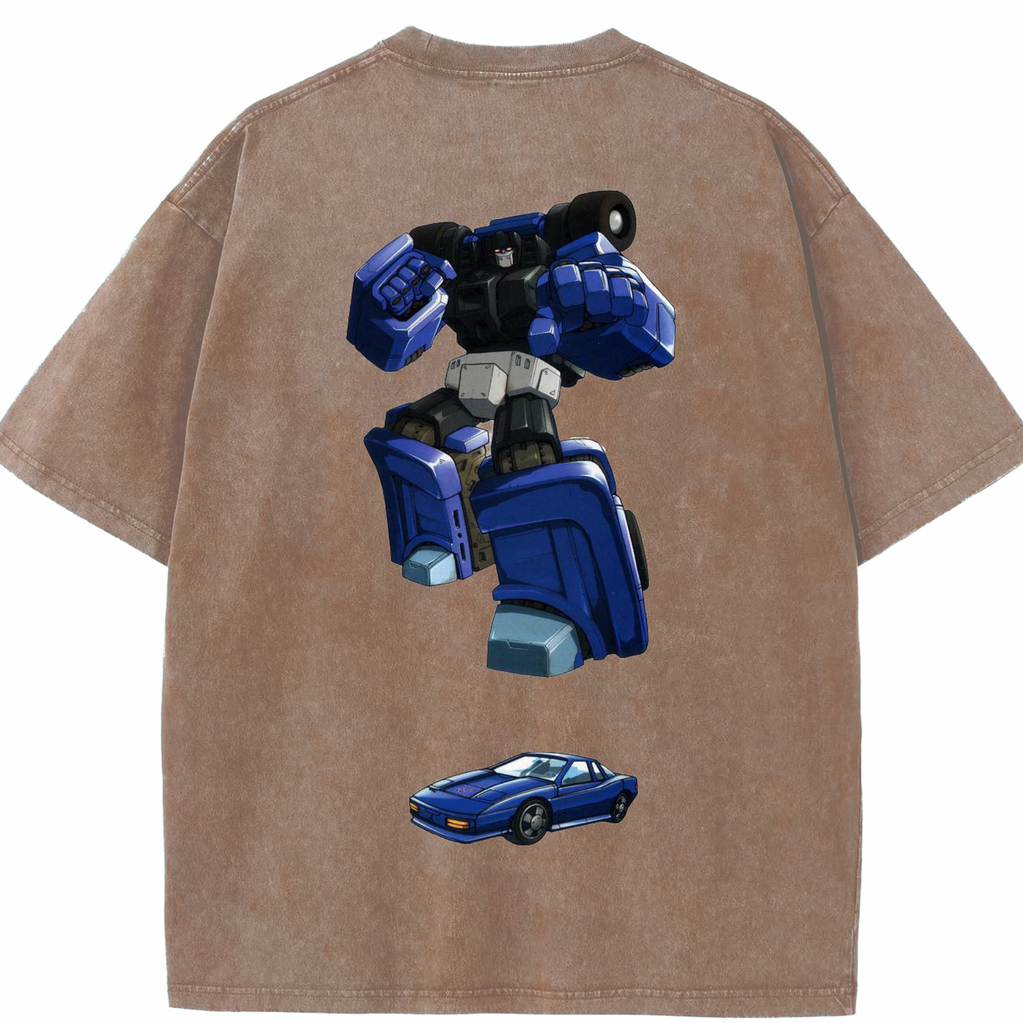 （画像用）  綿100% ヴィンテージ風 半袖Tシャツ（背面プリント）