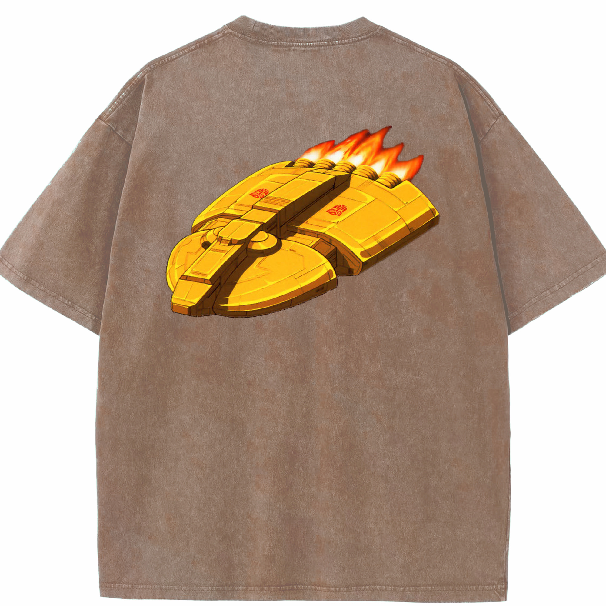 （画像用）  綿100% ヴィンテージ風 半袖Tシャツ（背面プリント）