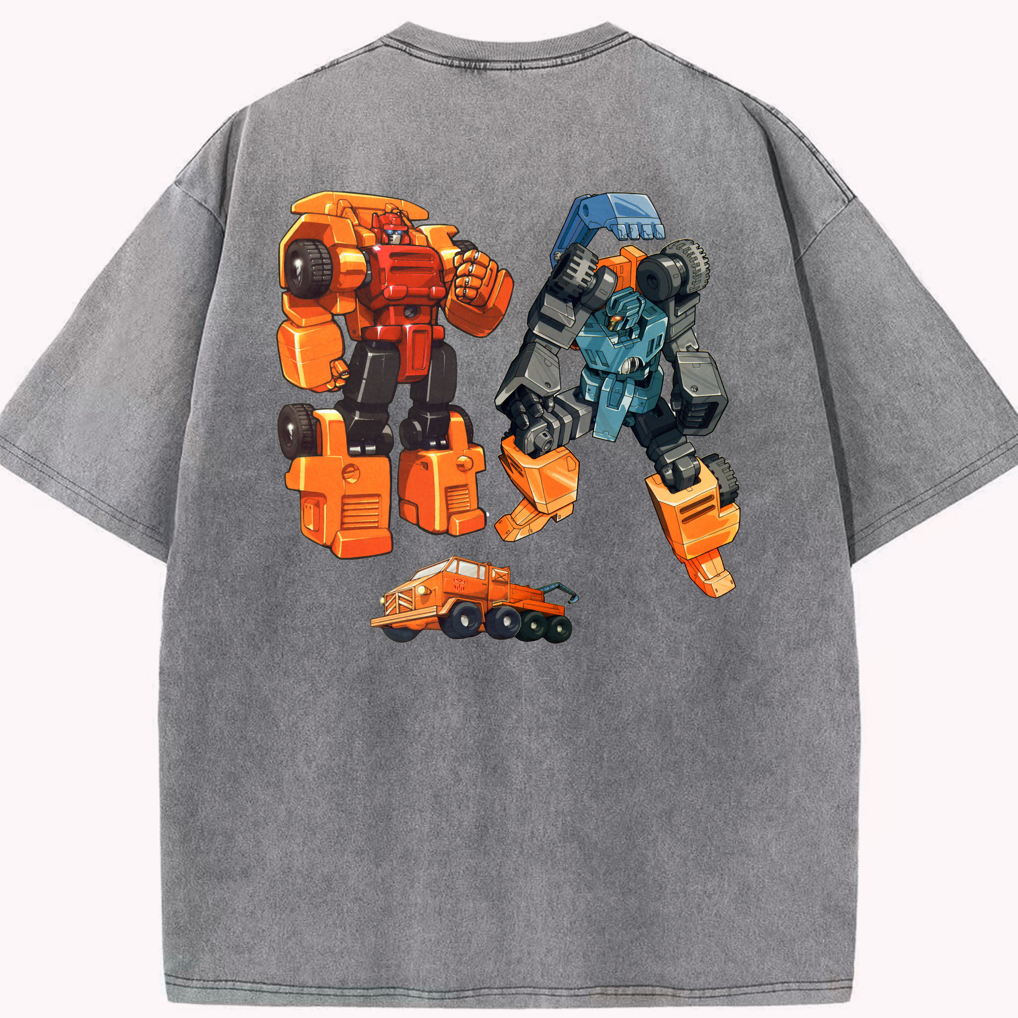 （画像用）  綿100% ヴィンテージ風 半袖Tシャツ（背面プリント）