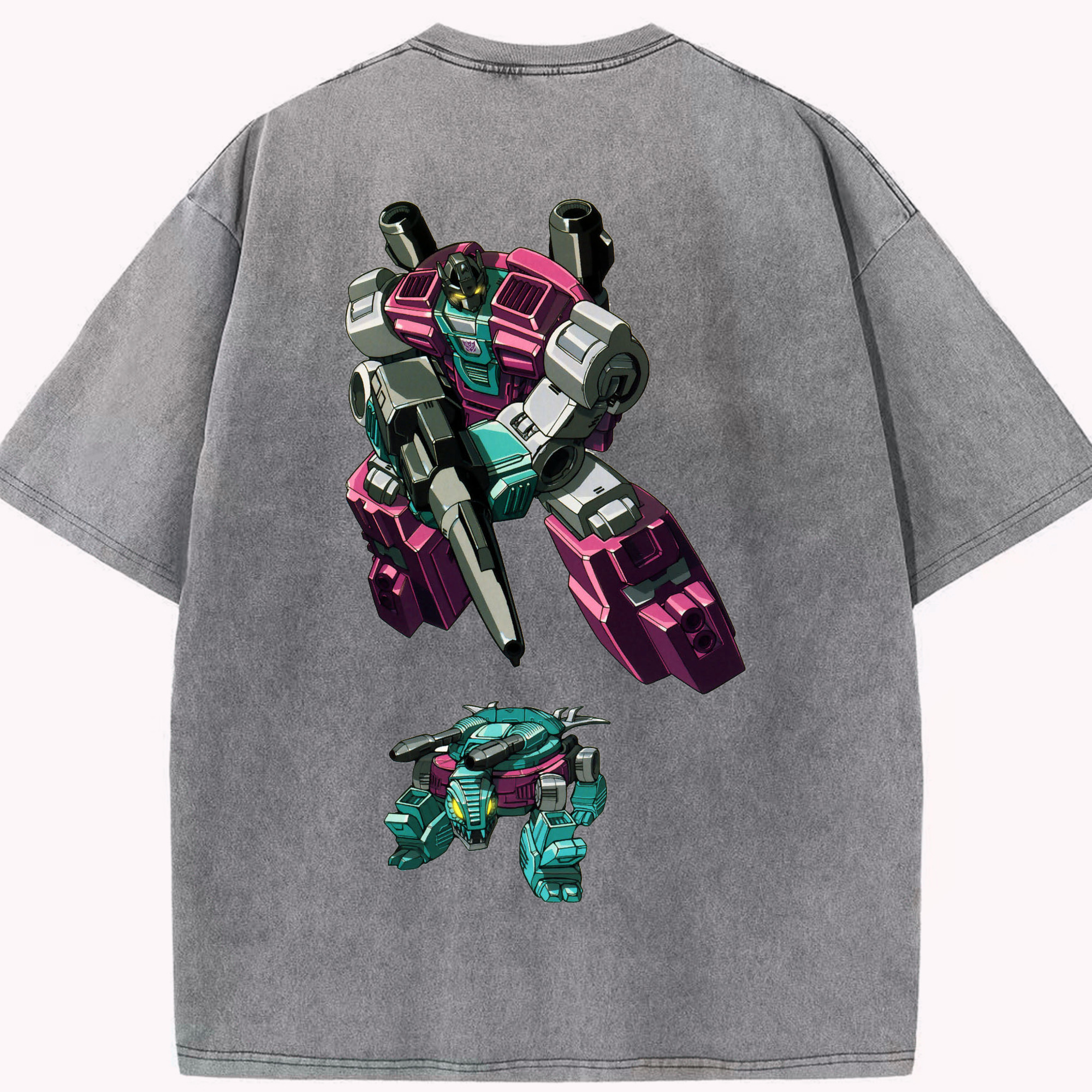 （画像用）  綿100% ヴィンテージ風 半袖Tシャツ（背面プリント）