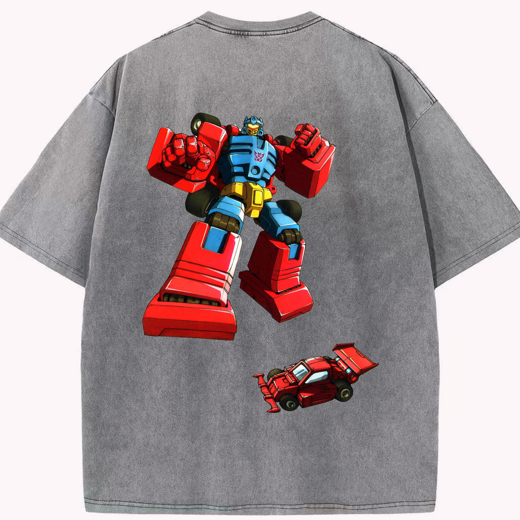 （画像用）  綿100% ヴィンテージ風 半袖Tシャツ（背面プリント）