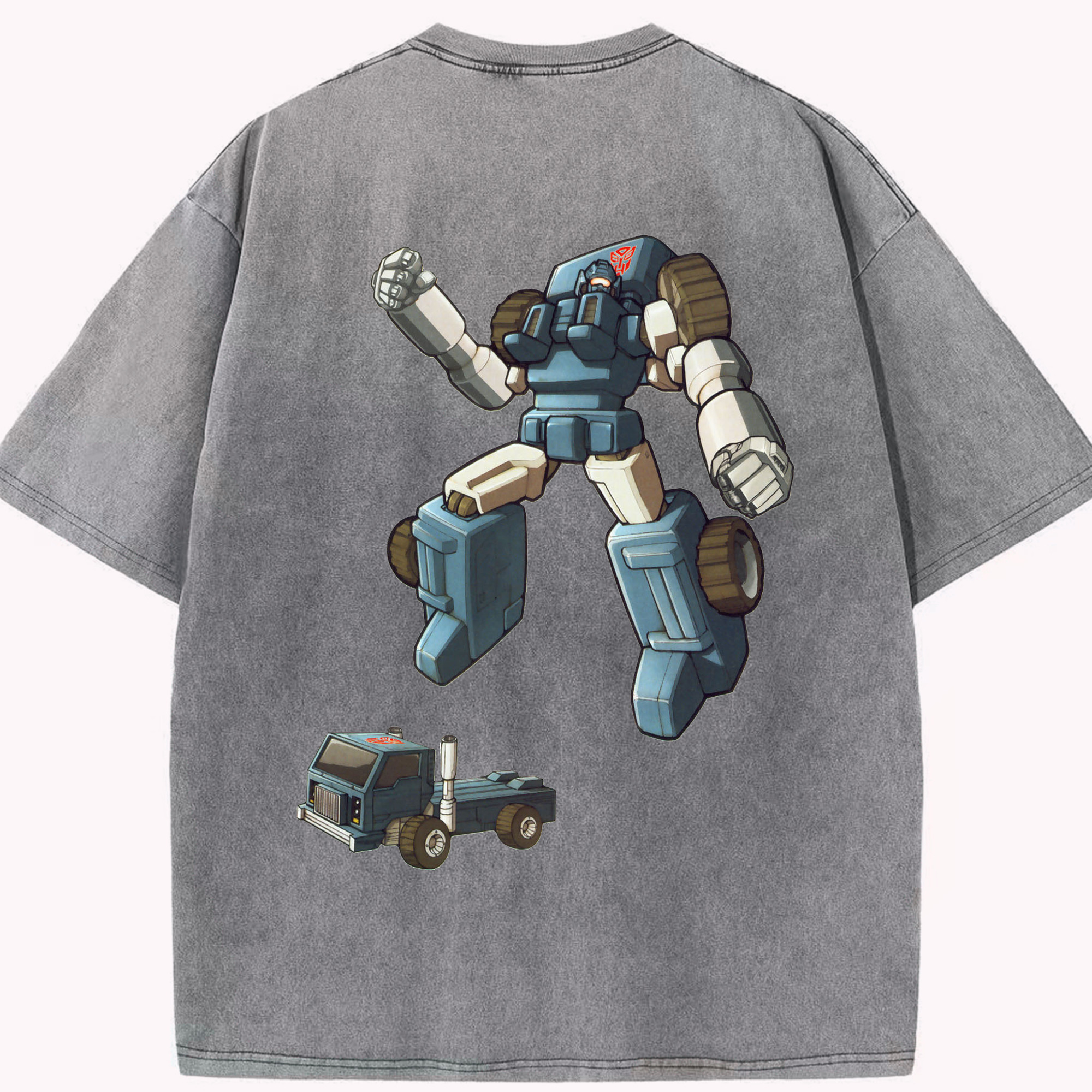 （画像用）  綿100% ヴィンテージ風 半袖Tシャツ（背面プリント）