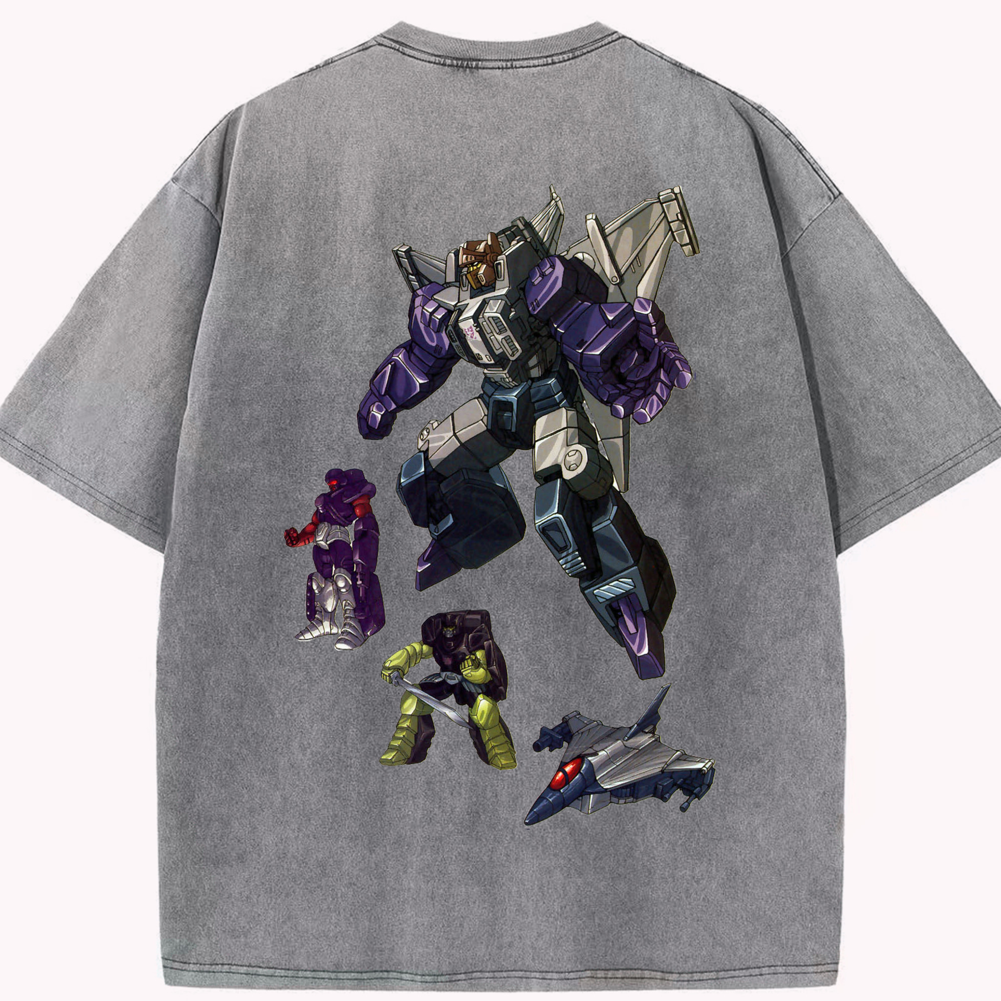 （画像用）  綿100% ヴィンテージ風 半袖Tシャツ（背面プリント）