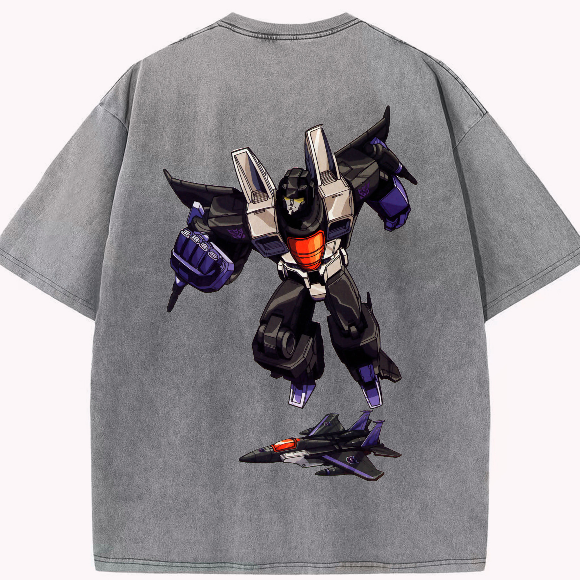 （画像用）  綿100% ヴィンテージ風 半袖Tシャツ（背面プリント）