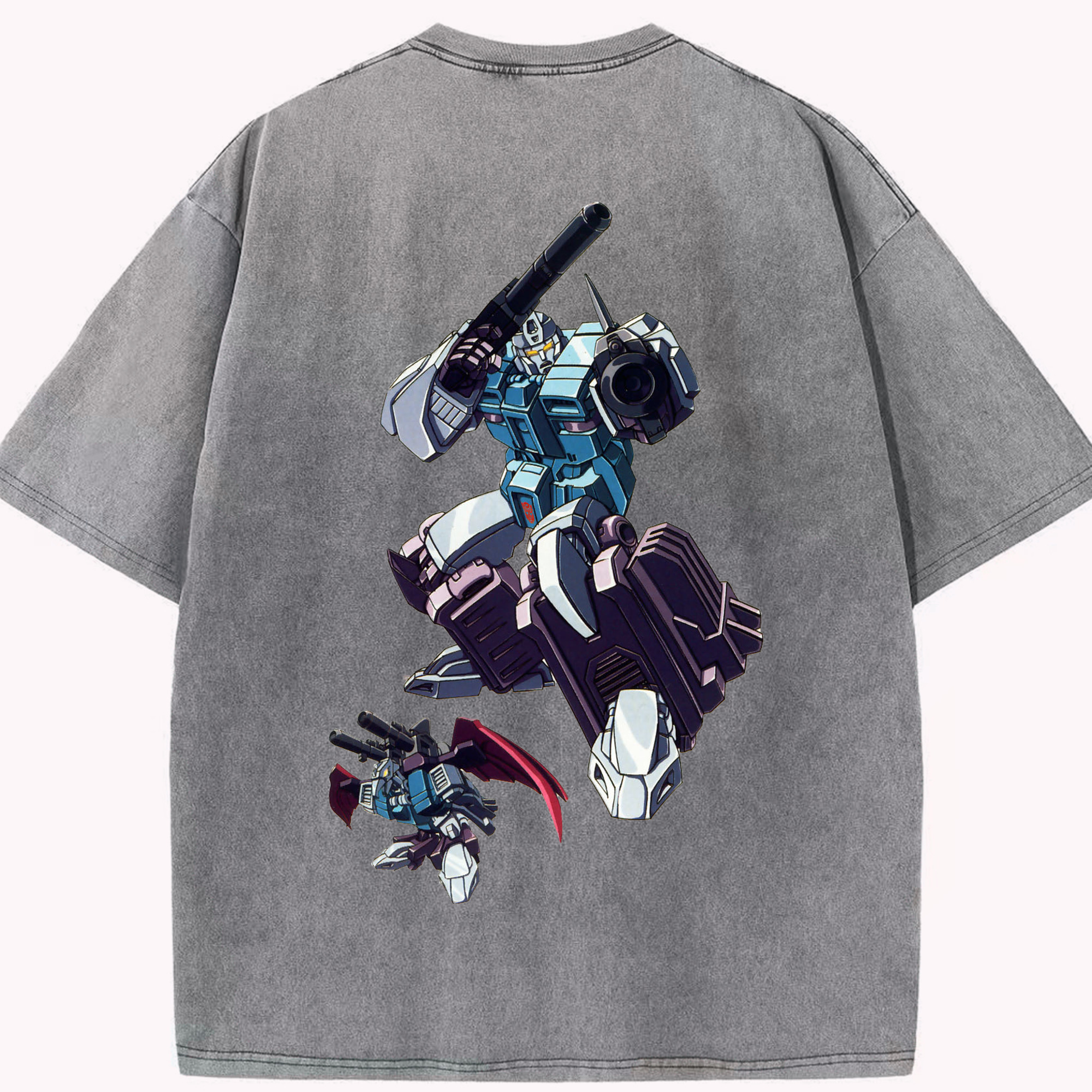 （画像用）  綿100% ヴィンテージ風 半袖Tシャツ（背面プリント）