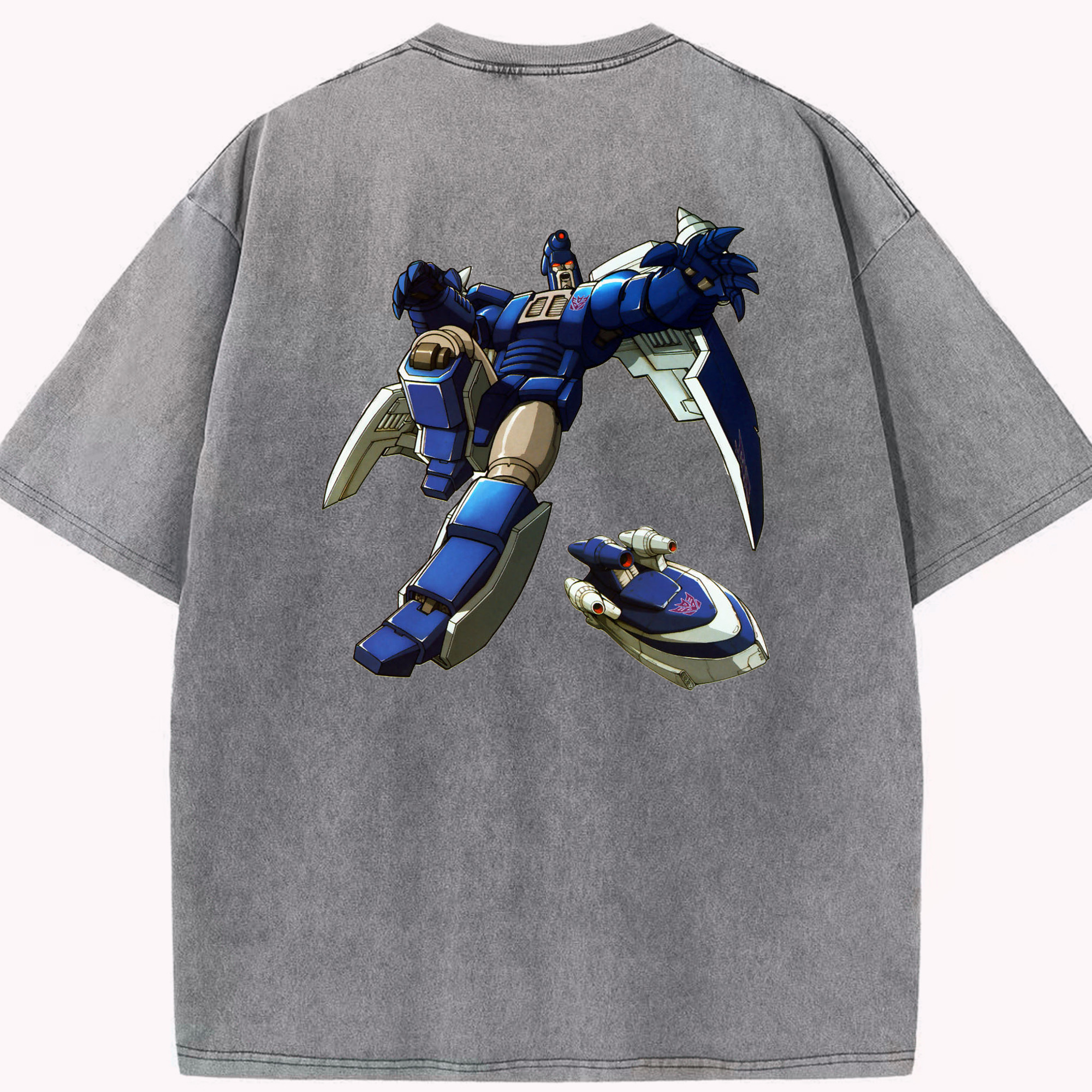 （画像用）  綿100% ヴィンテージ風 半袖Tシャツ（背面プリント）