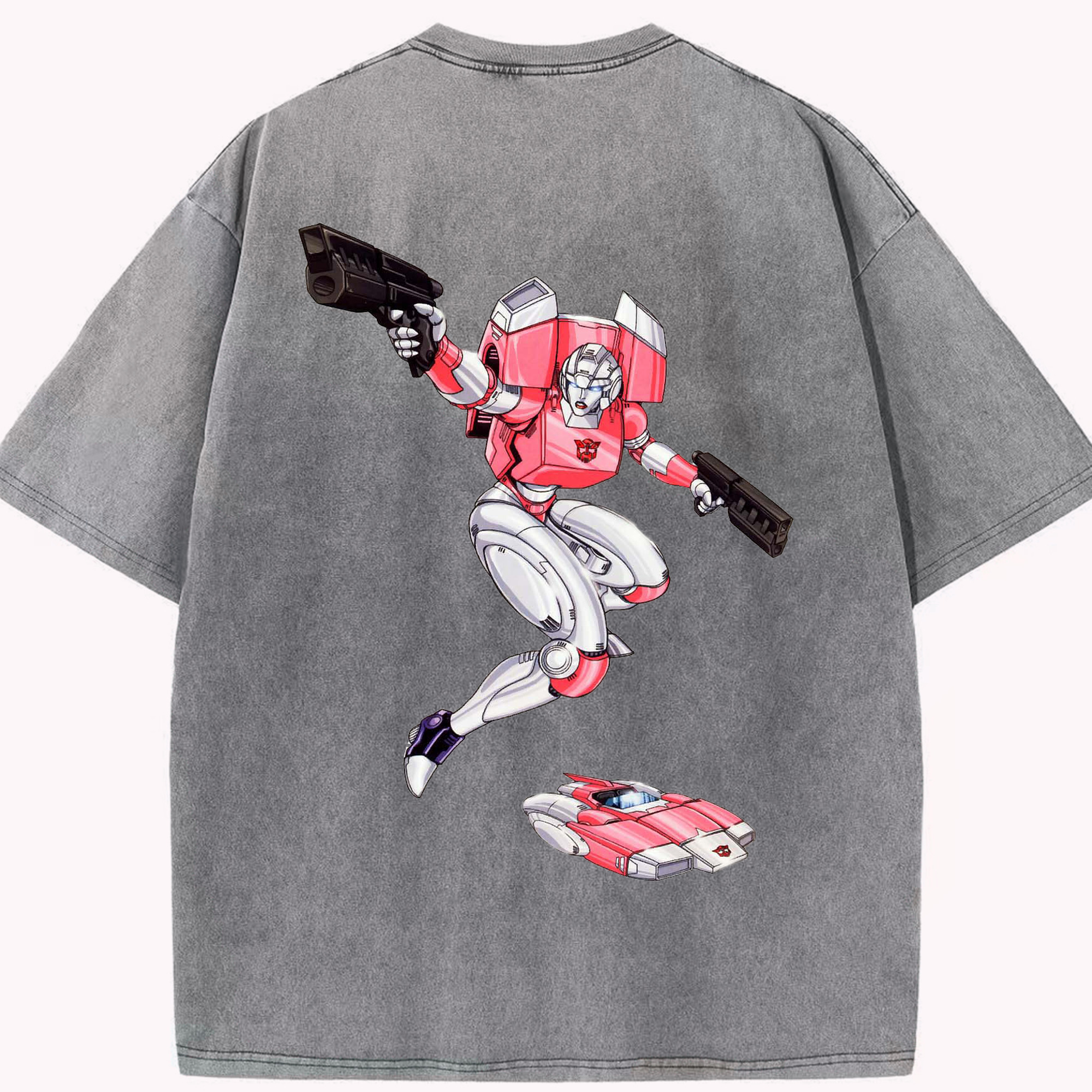 （画像用）  綿100% ヴィンテージ風 半袖Tシャツ（背面プリント）