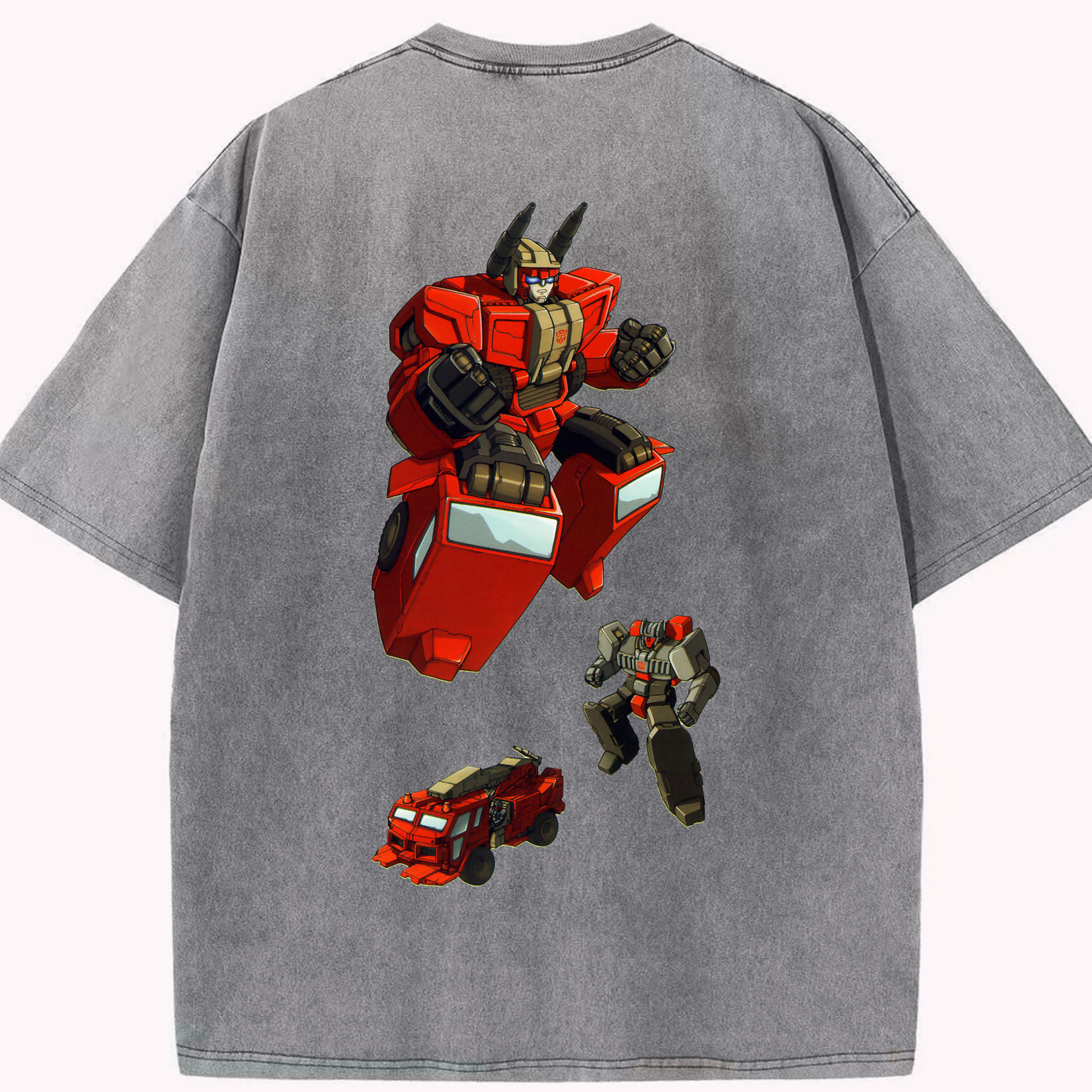 （画像用）  綿100% ヴィンテージ風 半袖Tシャツ（背面プリント）