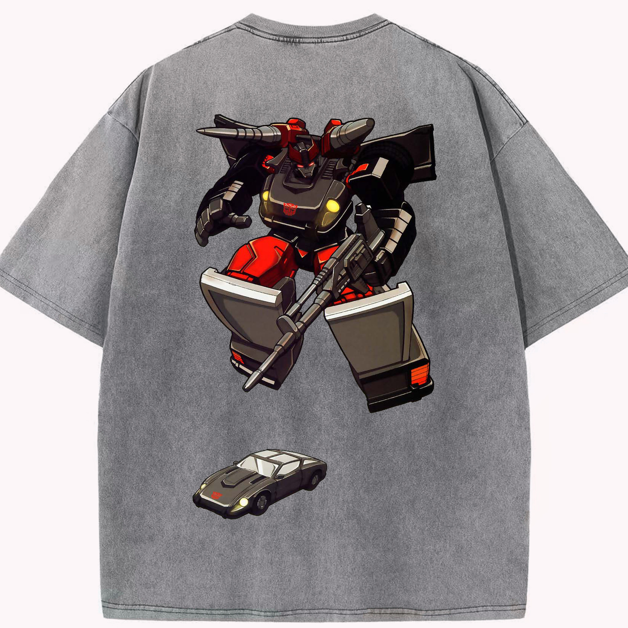 （画像用）  綿100% ヴィンテージ風 半袖Tシャツ（背面プリント）