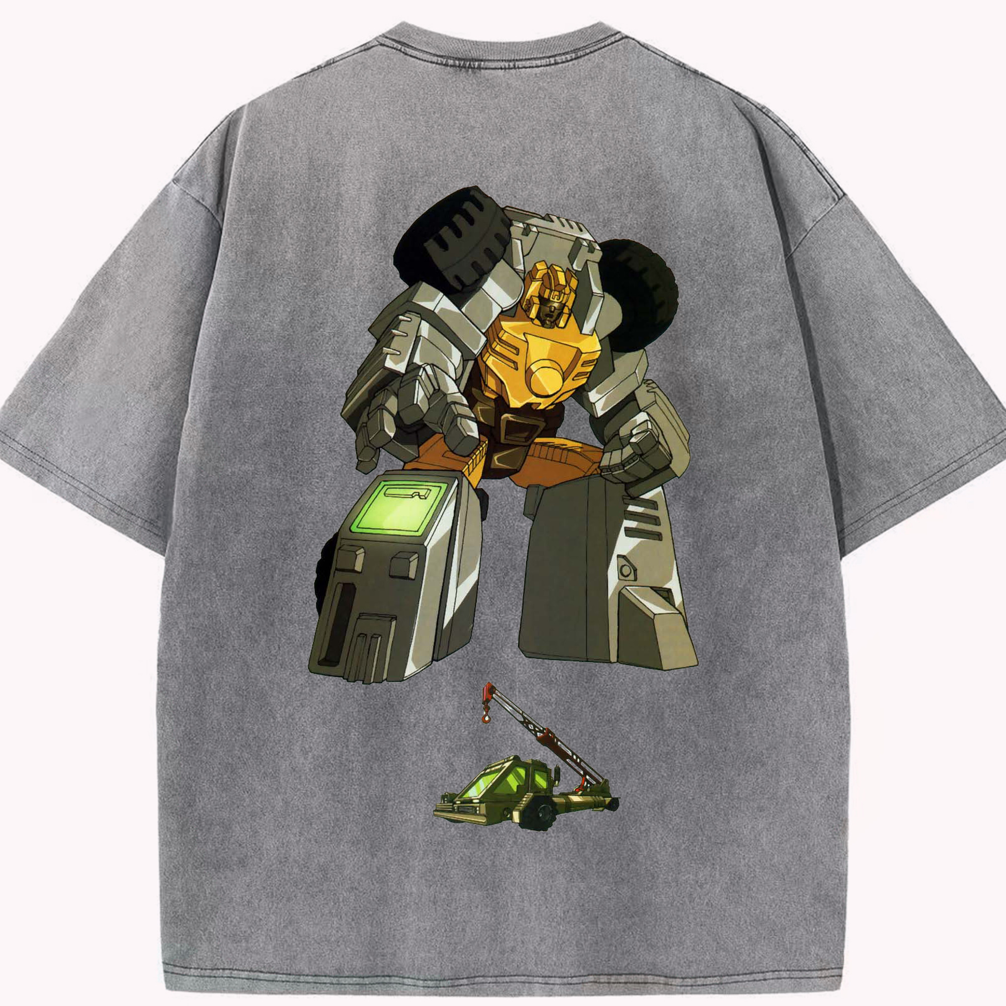 （画像用）  綿100% ヴィンテージ風 半袖Tシャツ（背面プリント）