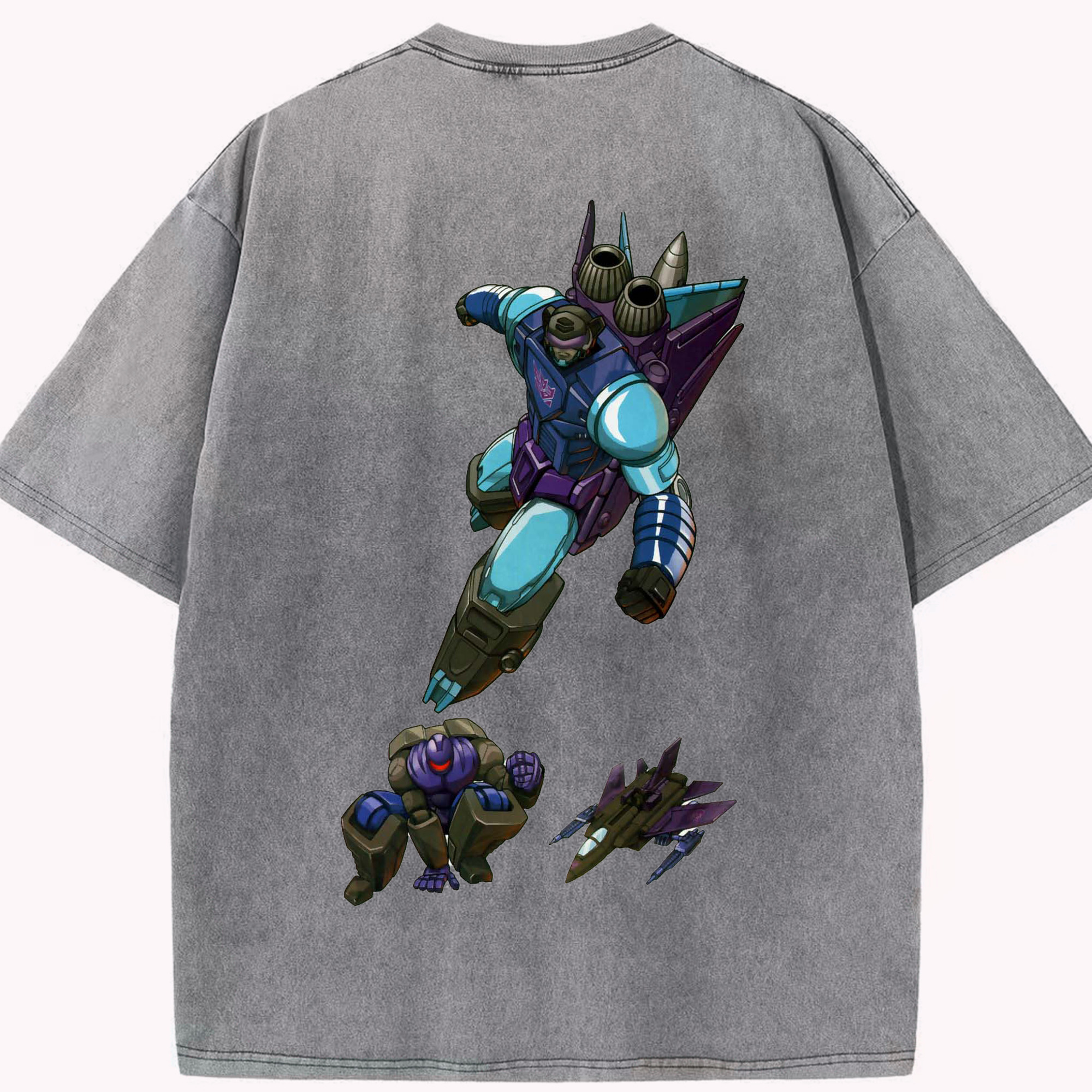 （画像用）  綿100% ヴィンテージ風 半袖Tシャツ（背面プリント）