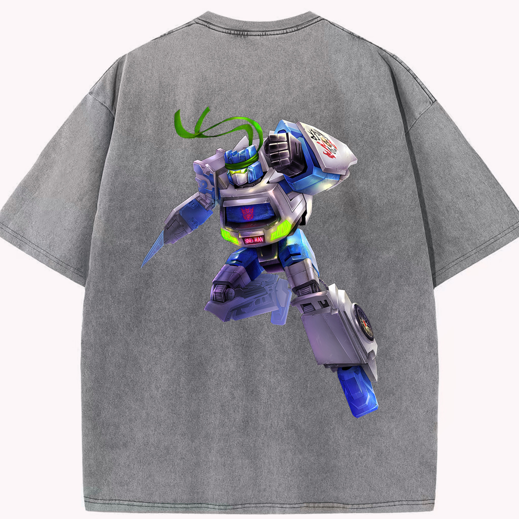 （画像用）  綿100% ヴィンテージ風 半袖Tシャツ（背面プリント）