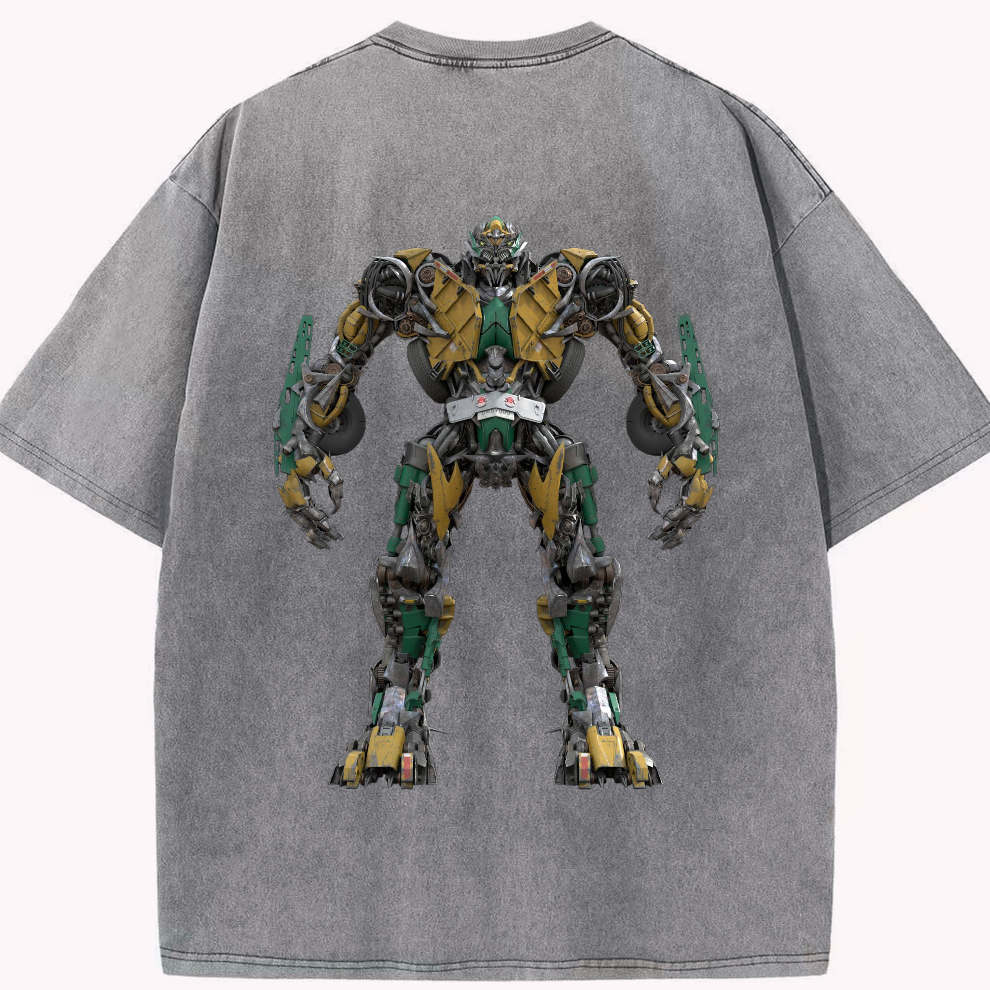 （画像用）  綿100% ヴィンテージ風 半袖Tシャツ（背面プリント）