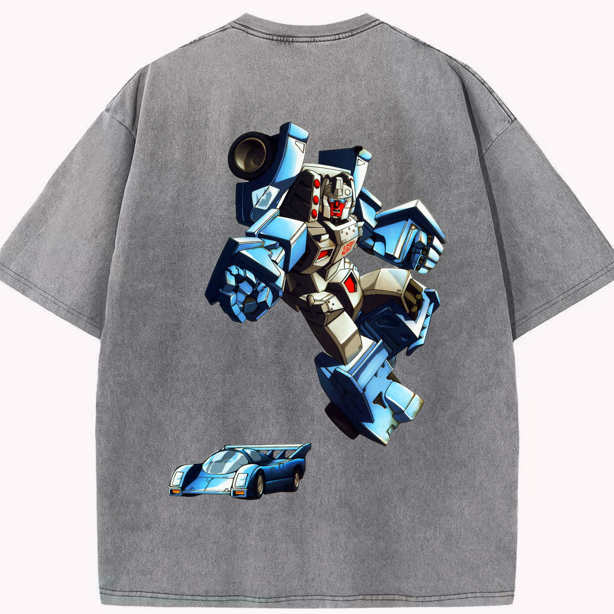（画像用）  綿100% ヴィンテージ風 半袖Tシャツ（背面プリント）