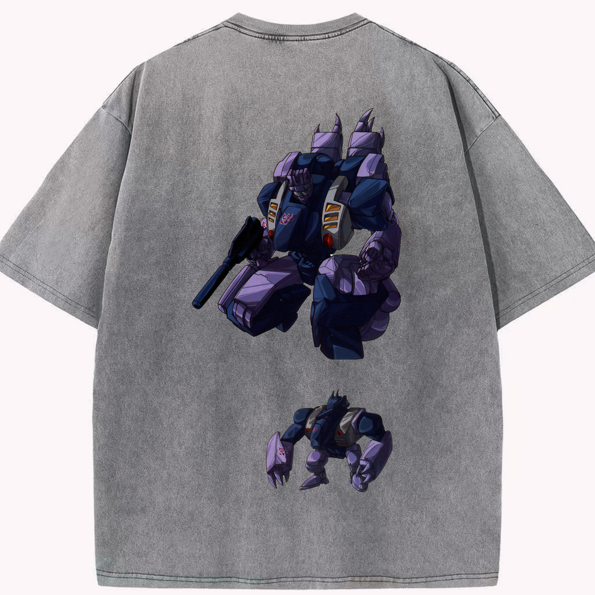 （画像用）  綿100% ヴィンテージ風 半袖Tシャツ（背面プリント）
