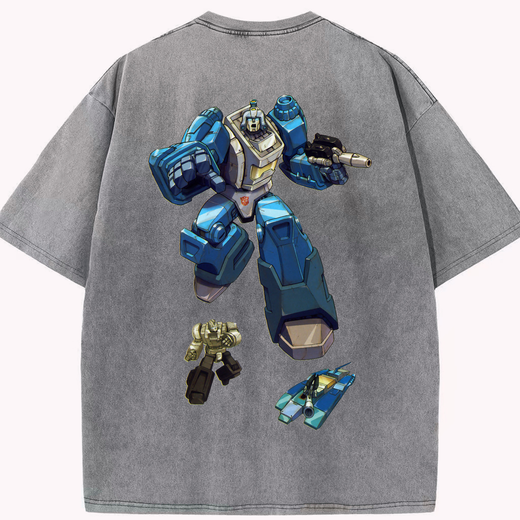 （画像用）  綿100% ヴィンテージ風 半袖Tシャツ（背面プリント）