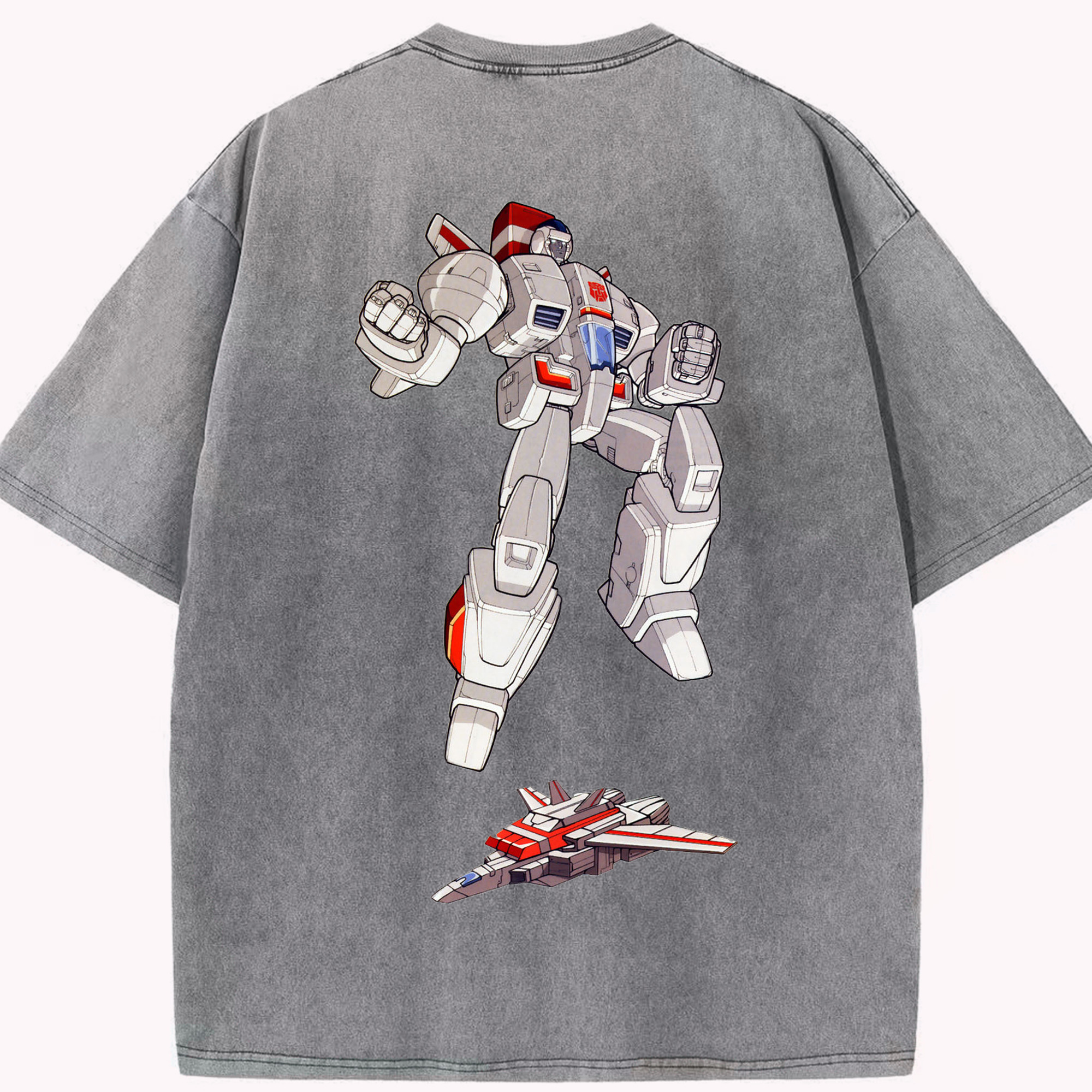 （画像用）  綿100% ヴィンテージ風 半袖Tシャツ（背面プリント）