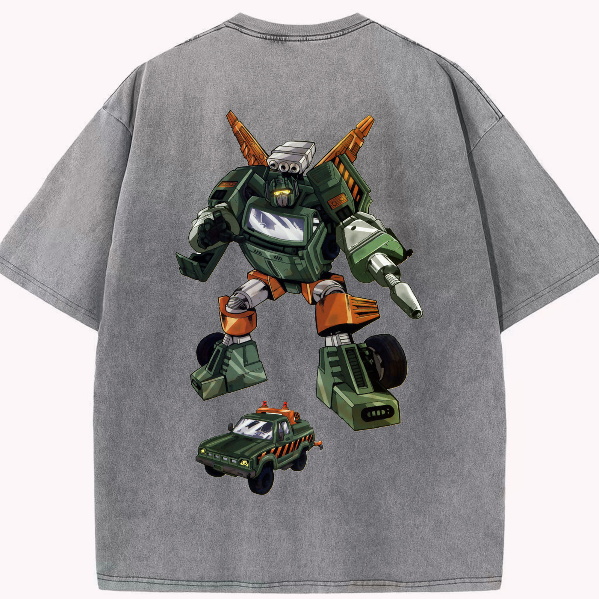 （画像用）  綿100% ヴィンテージ風 半袖Tシャツ（背面プリント）