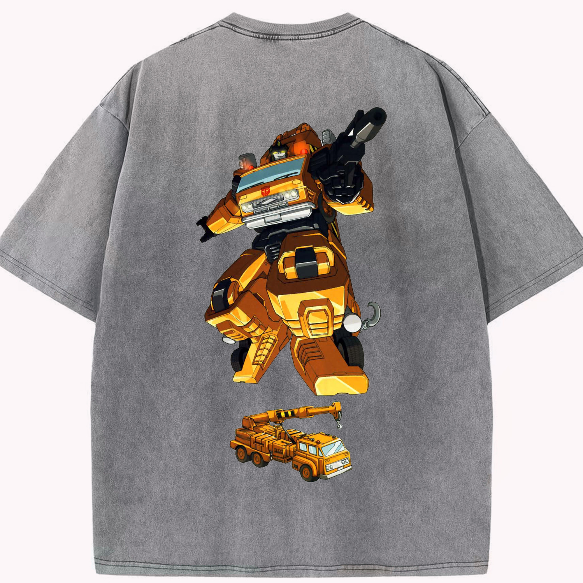 （画像用）  綿100% ヴィンテージ風 半袖Tシャツ（背面プリント）