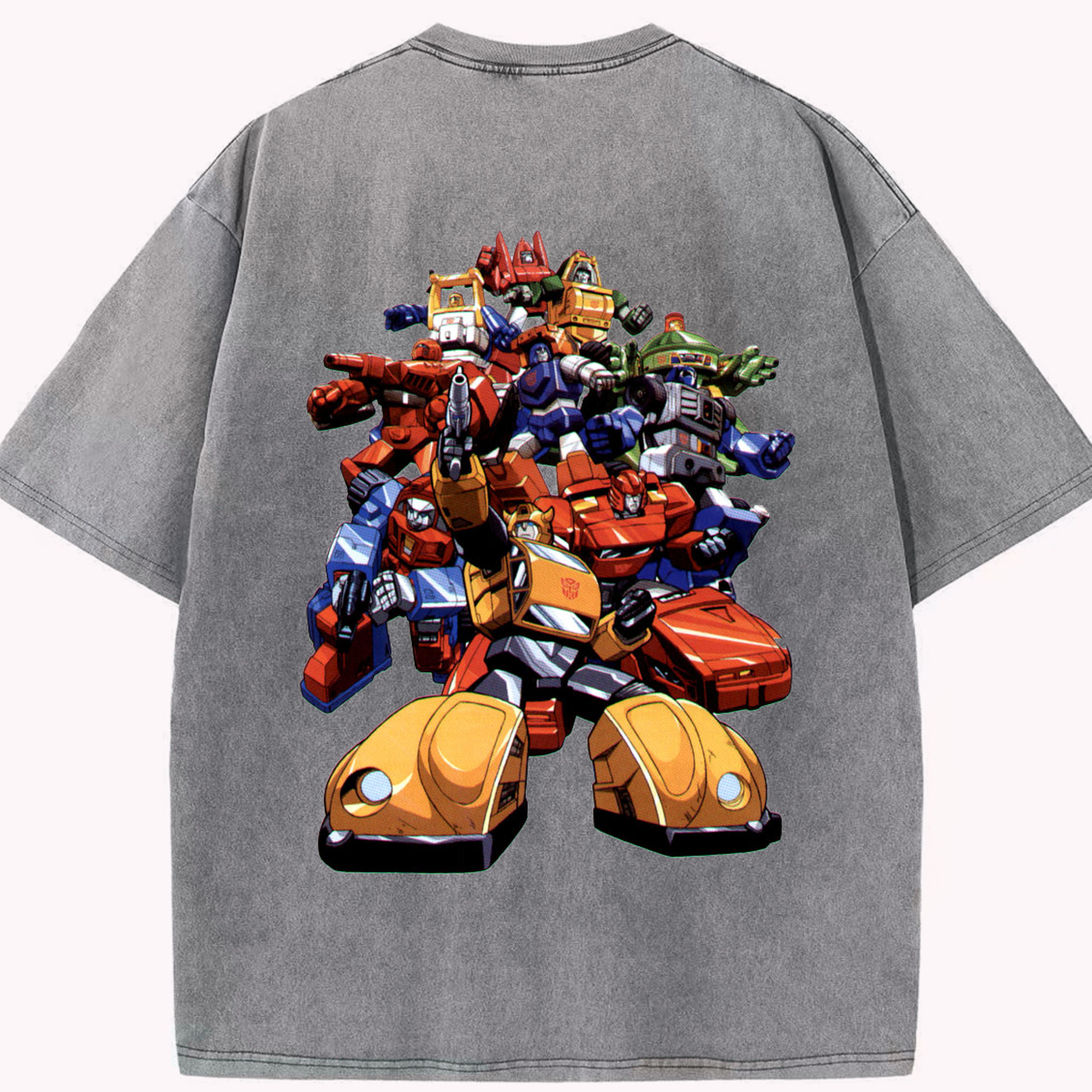 （画像用）  綿100% ヴィンテージ風 半袖Tシャツ（背面プリント）
