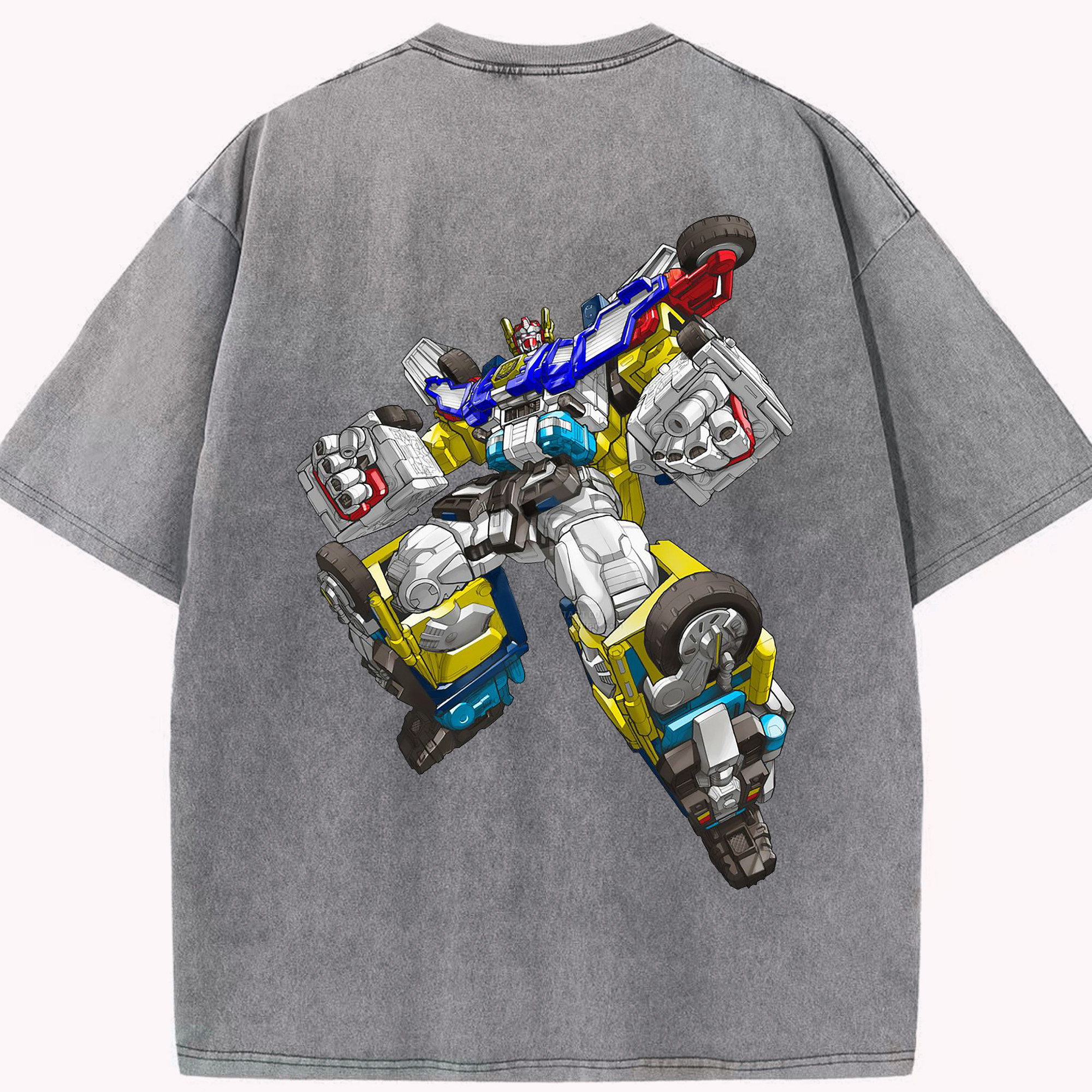 （画像用）  綿100% ヴィンテージ風 半袖Tシャツ（背面プリント）
