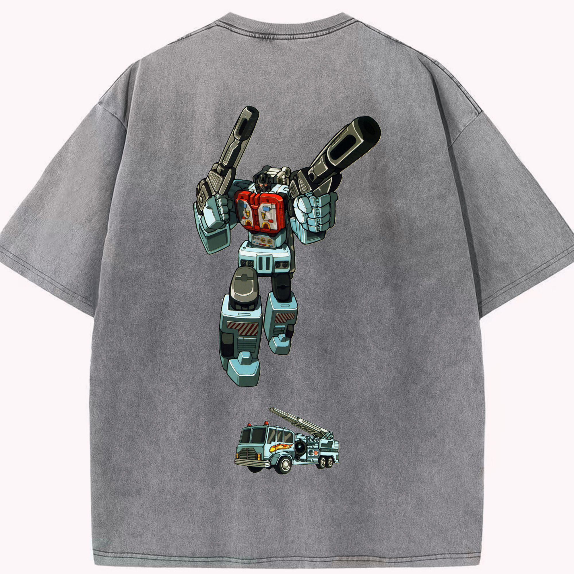 （画像用）  綿100% ヴィンテージ風 半袖Tシャツ（背面プリント）