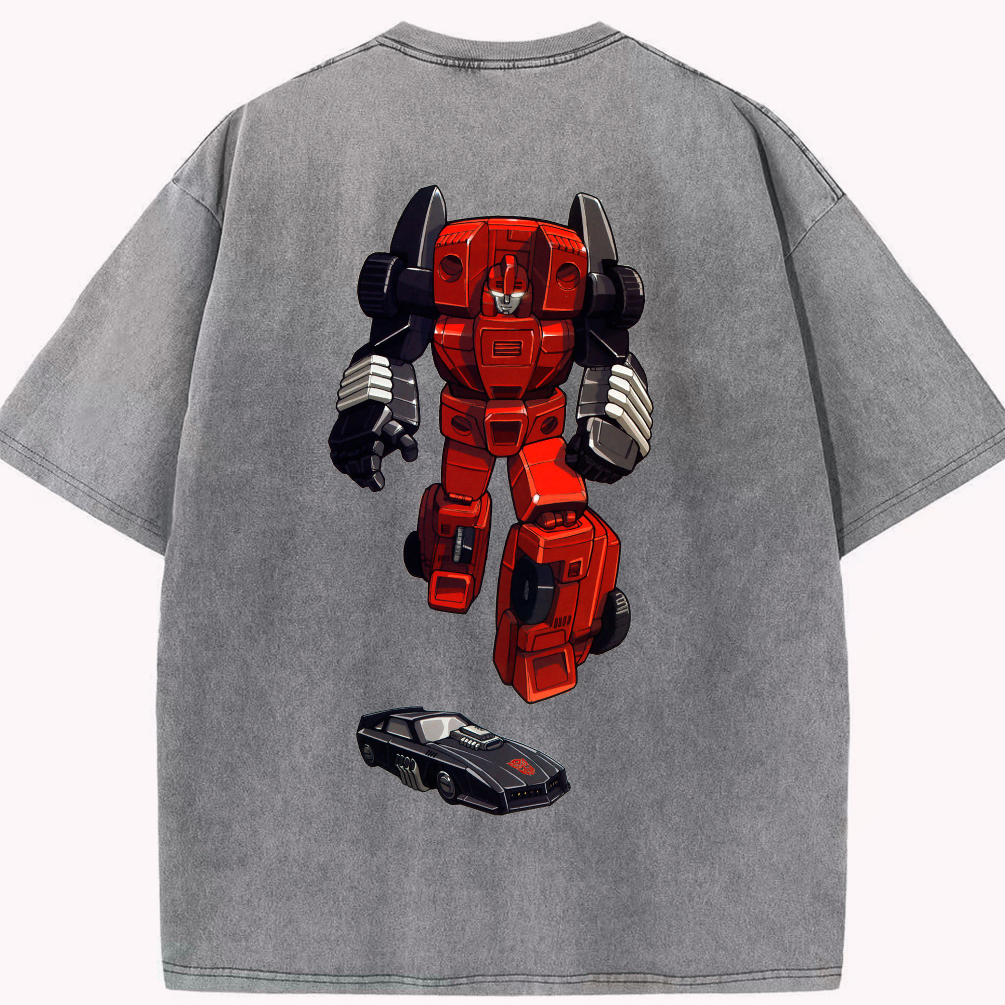 （画像用）  綿100% ヴィンテージ風 半袖Tシャツ（背面プリント）