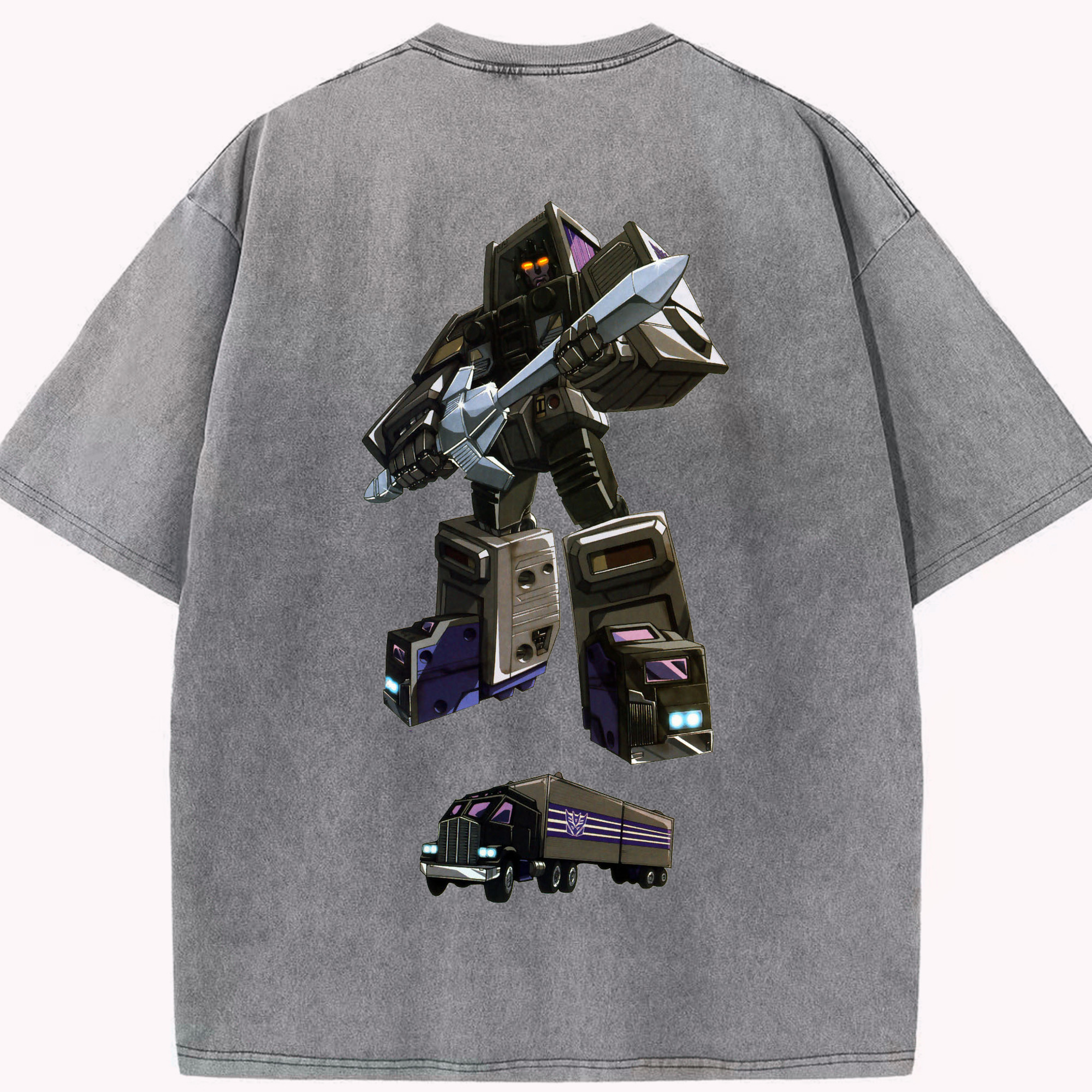 （画像用）  綿100% ヴィンテージ風 半袖Tシャツ（背面プリント）