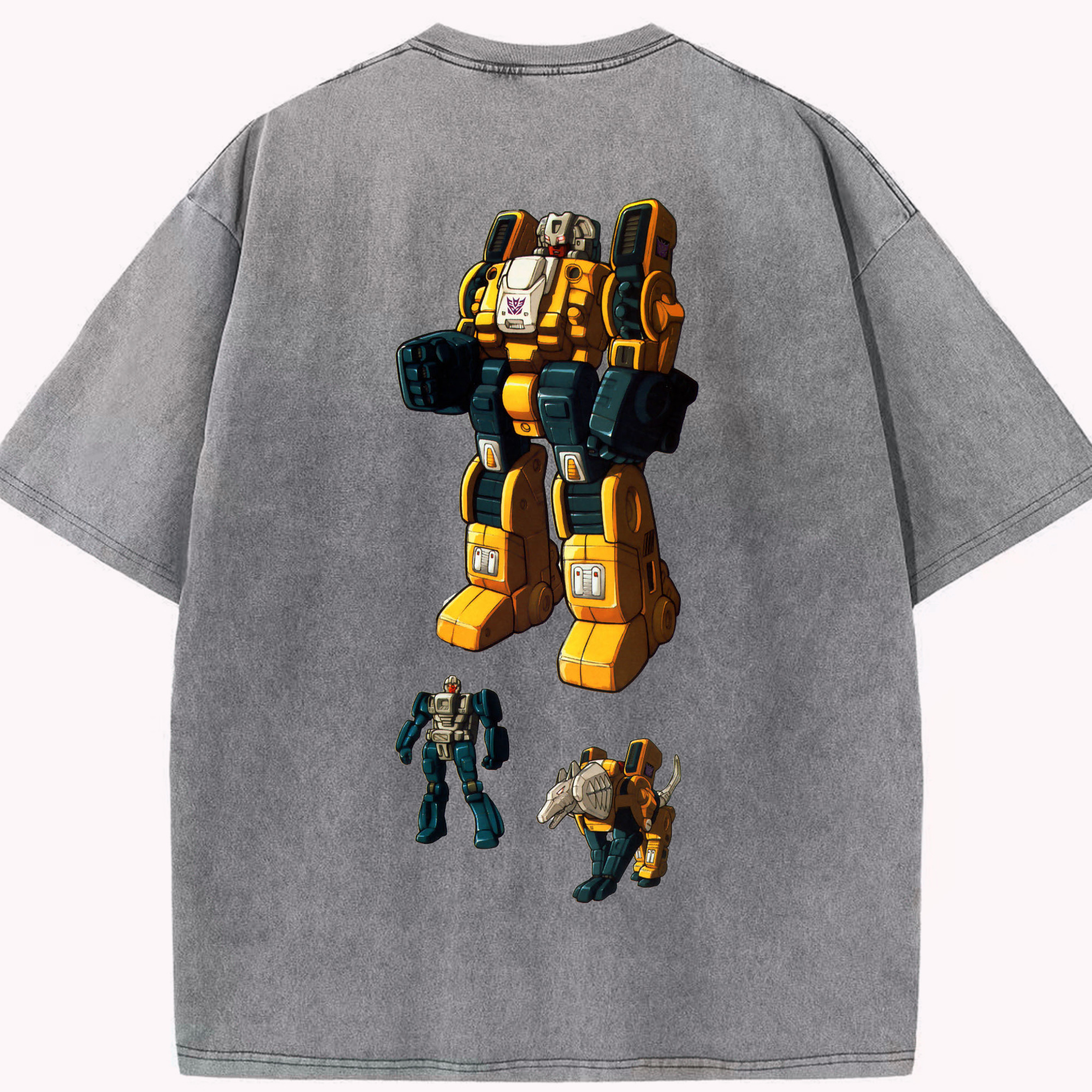 （画像用）  綿100% ヴィンテージ風 半袖Tシャツ（背面プリント）