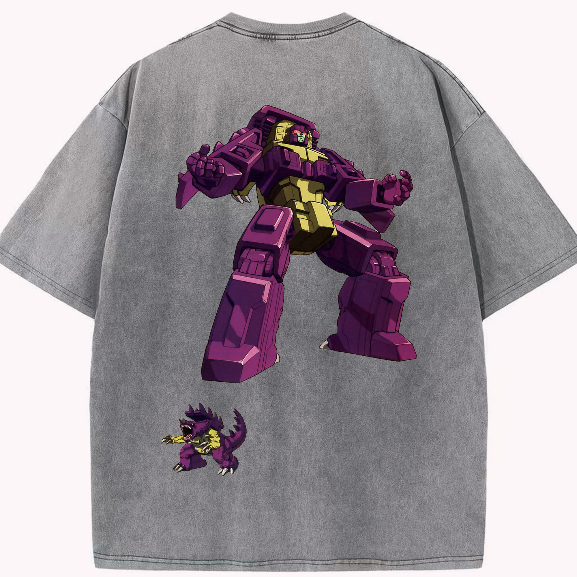 （画像用）  綿100% ヴィンテージ風 半袖Tシャツ（背面プリント）