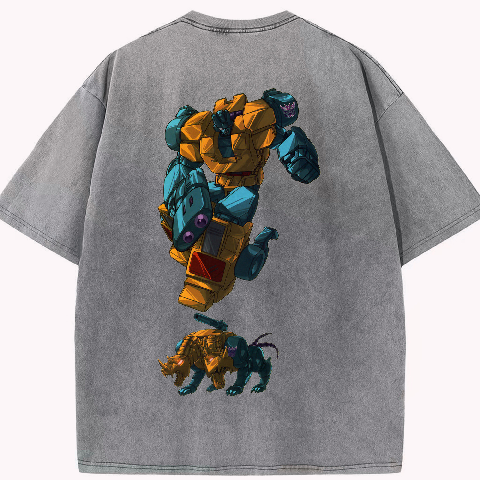 （画像用）  綿100% ヴィンテージ風 半袖Tシャツ（背面プリント）