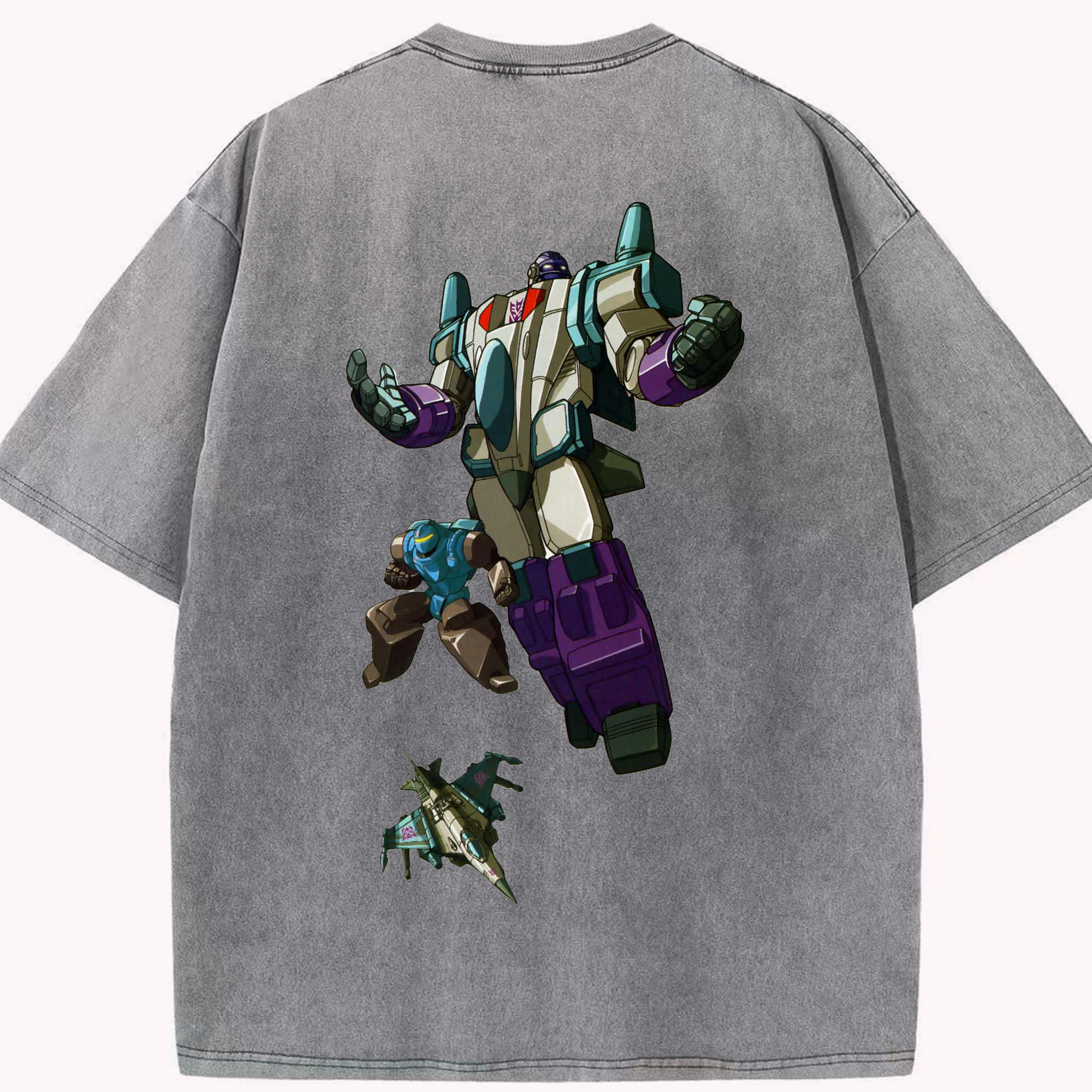 （画像用）  綿100% ヴィンテージ風 半袖Tシャツ（背面プリント）