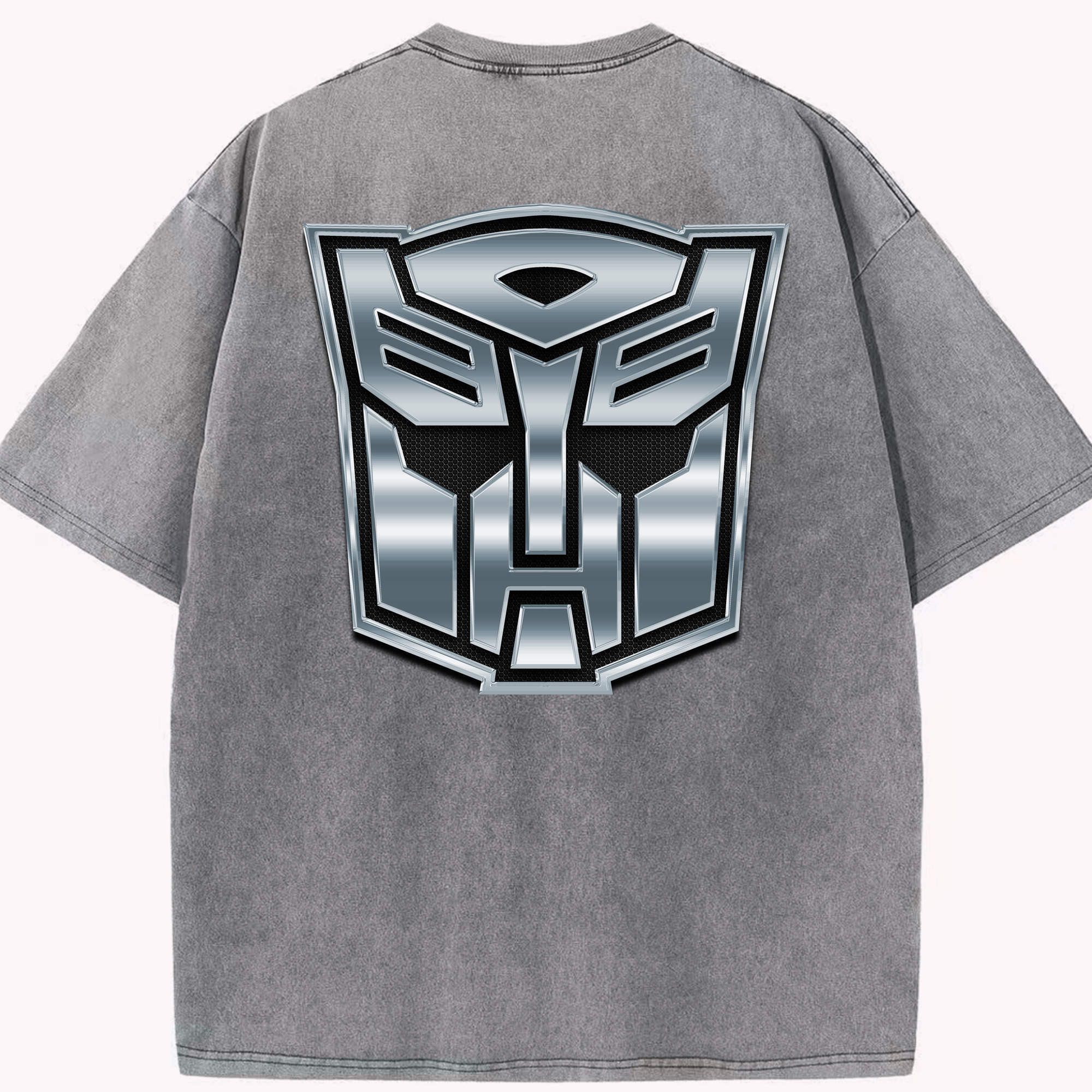 （画像用）  綿100% ヴィンテージ風 半袖Tシャツ（背面プリント）