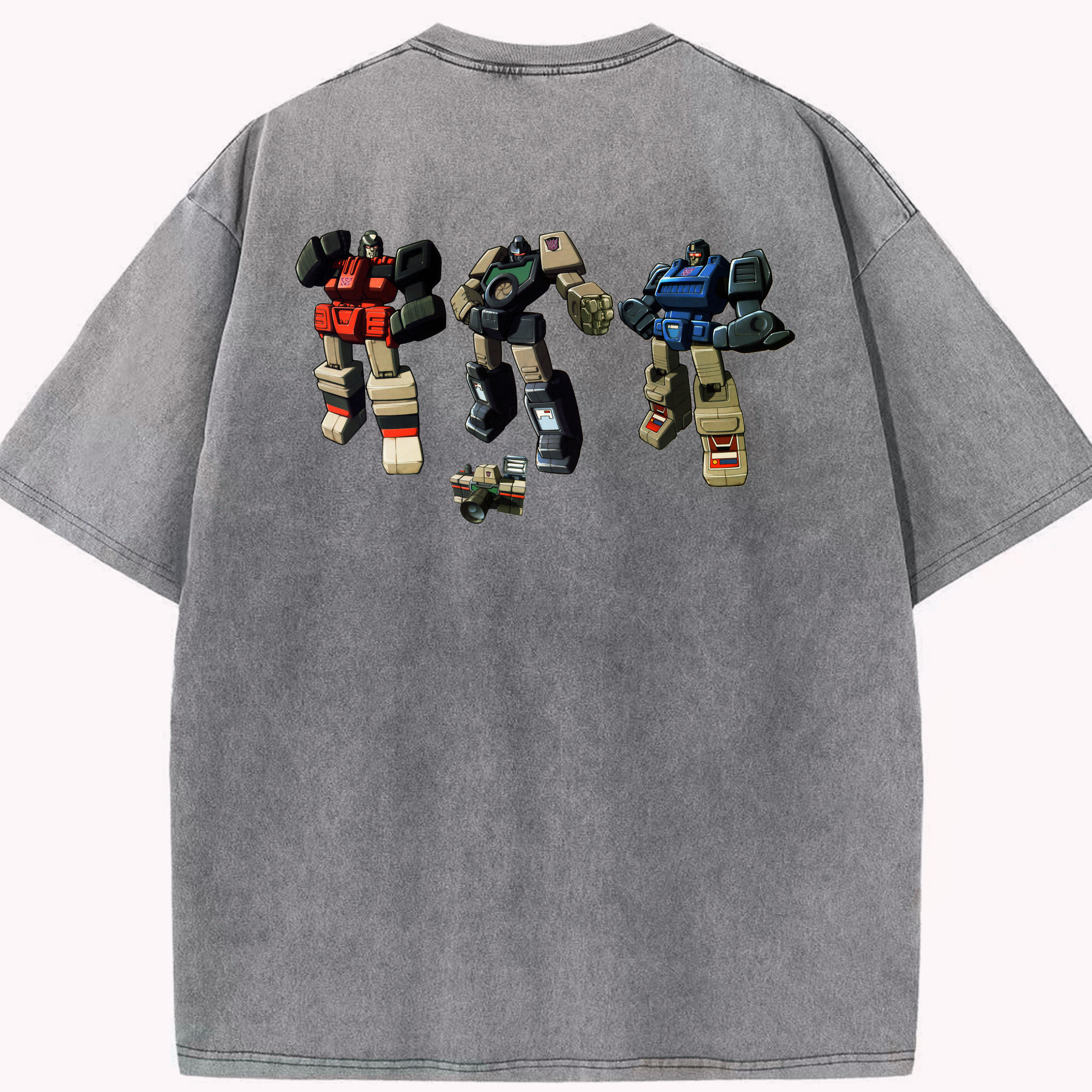 （画像用）  綿100% ヴィンテージ風 半袖Tシャツ（背面プリント）