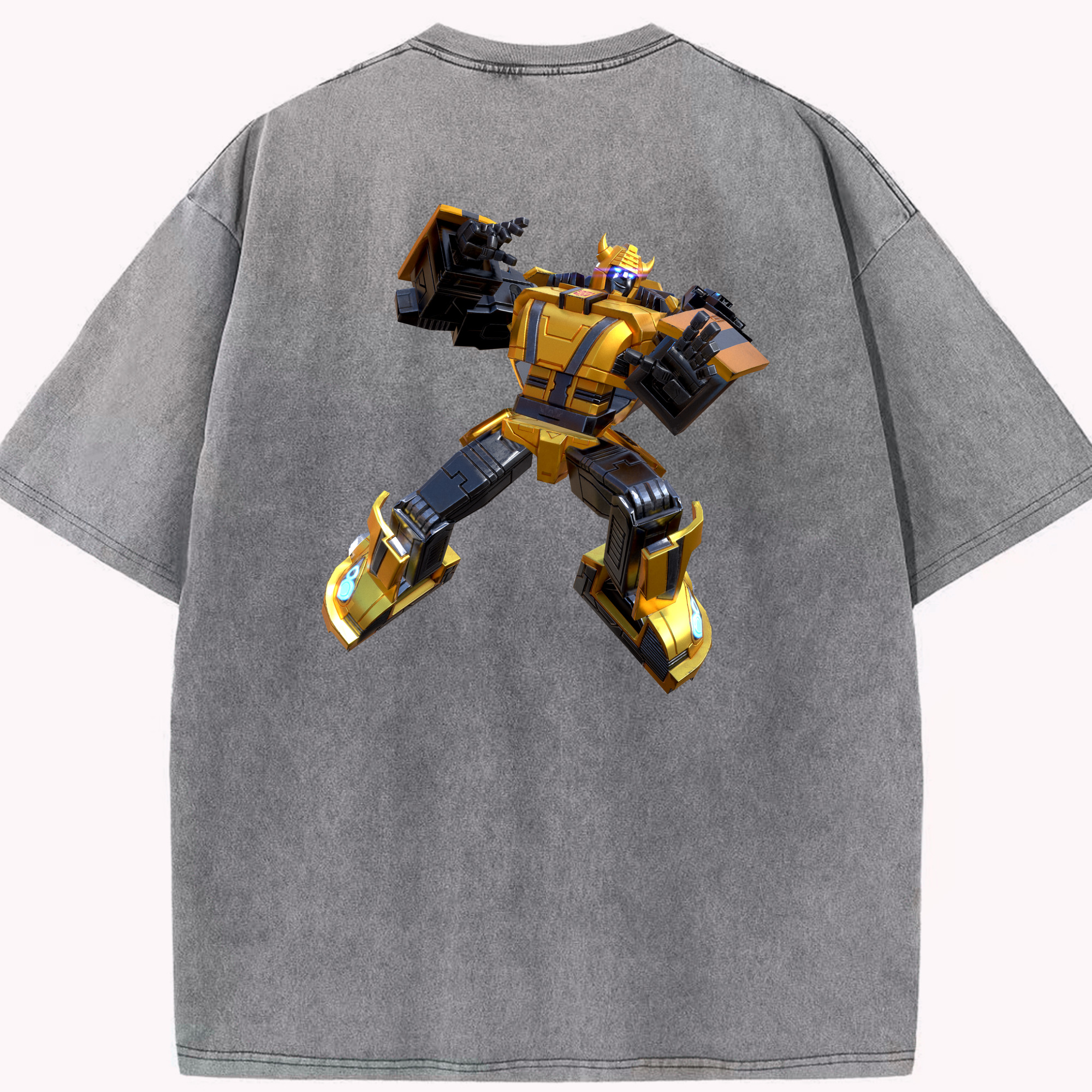 （画像用）  綿100% ヴィンテージ風 半袖Tシャツ（背面プリント）