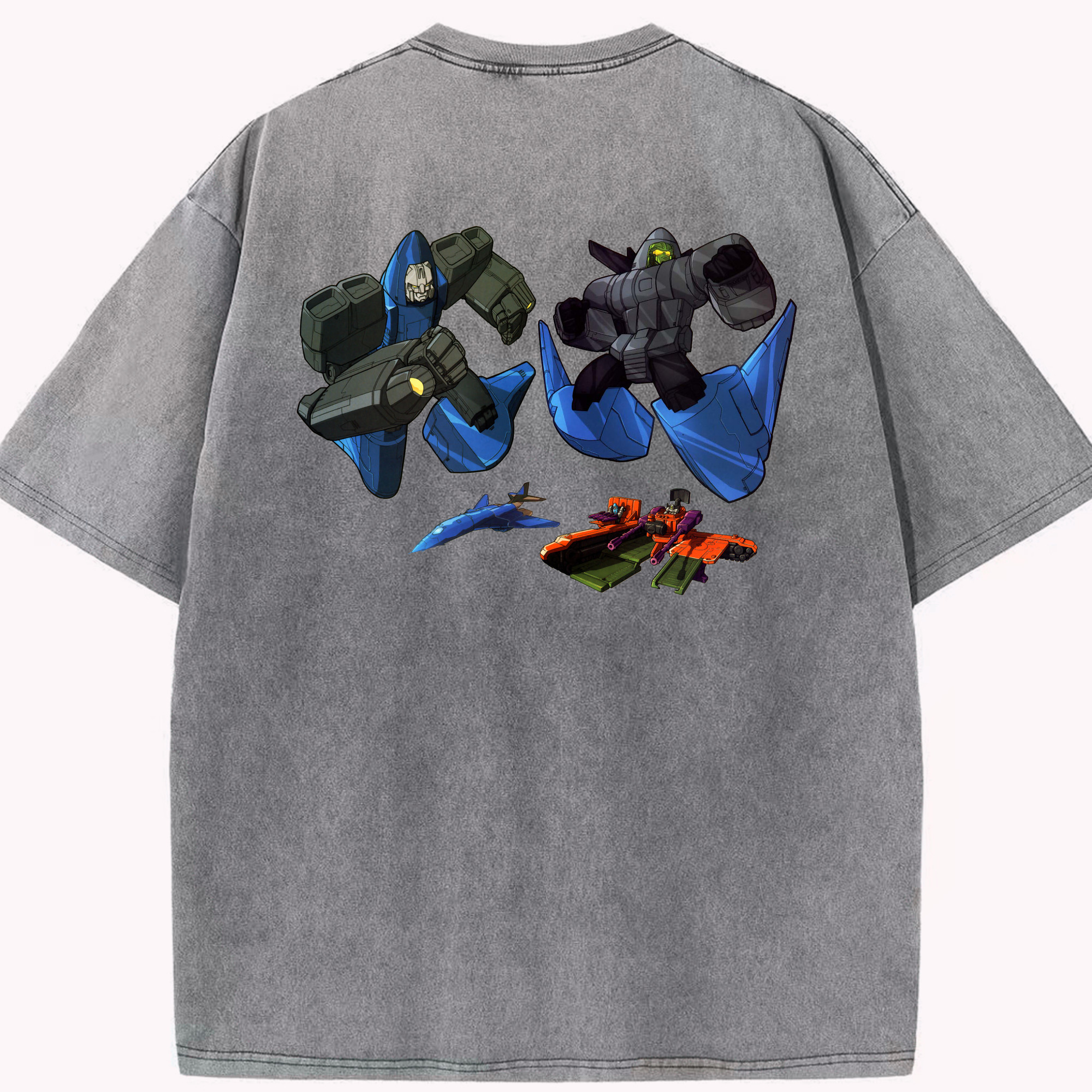 （画像用）  綿100% ヴィンテージ風 半袖Tシャツ（背面プリント）