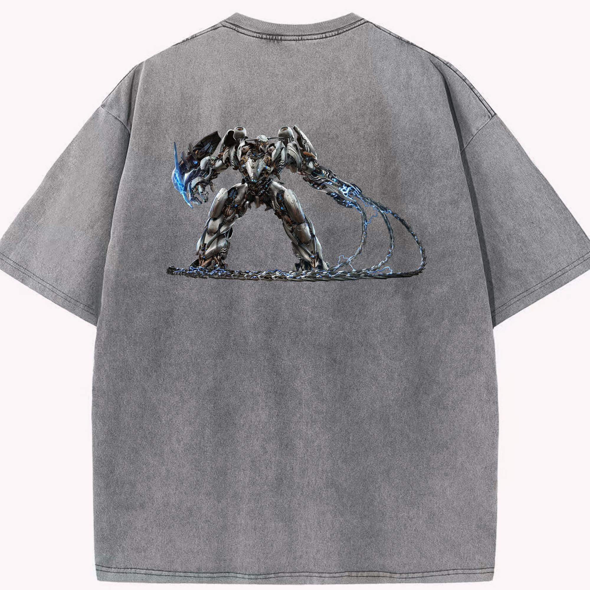 （画像用）  綿100% ヴィンテージ風 半袖Tシャツ（背面プリント）