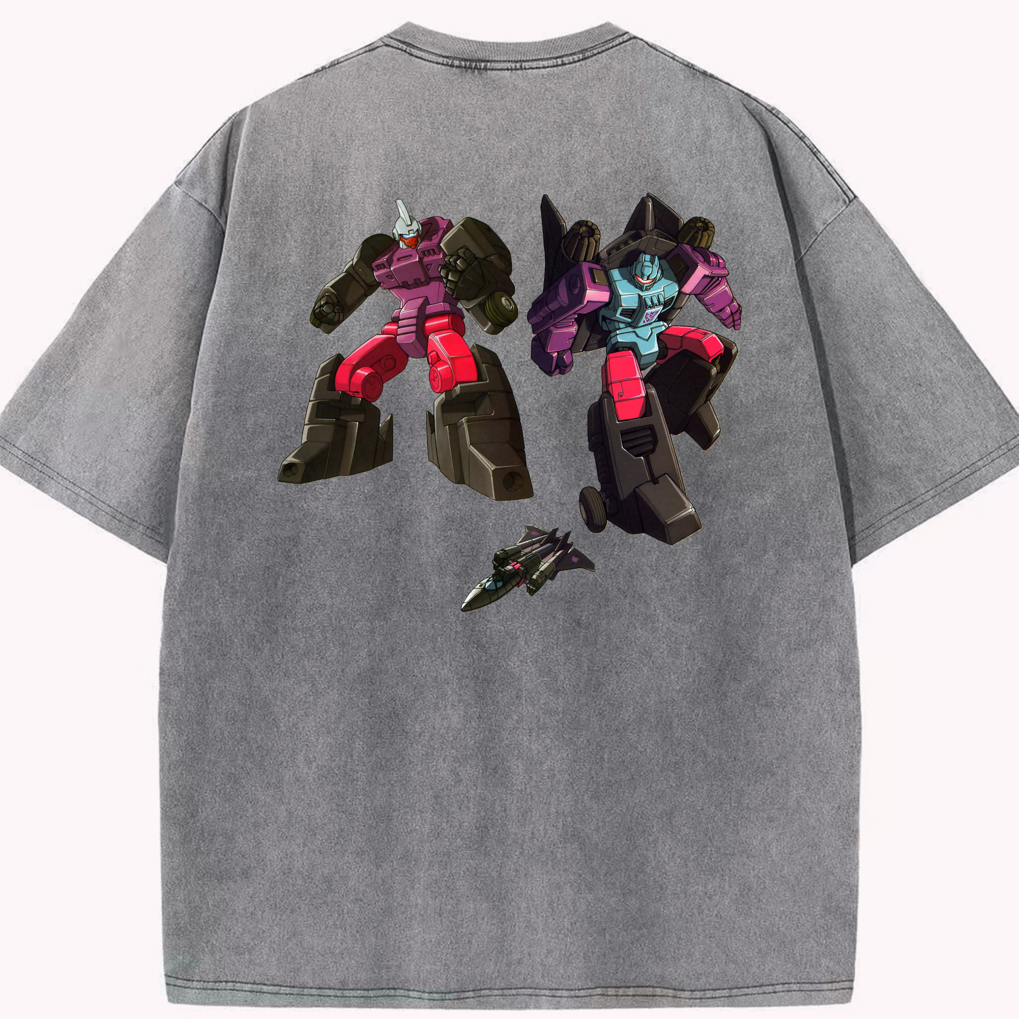 （画像用）  綿100% ヴィンテージ風 半袖Tシャツ（背面プリント）