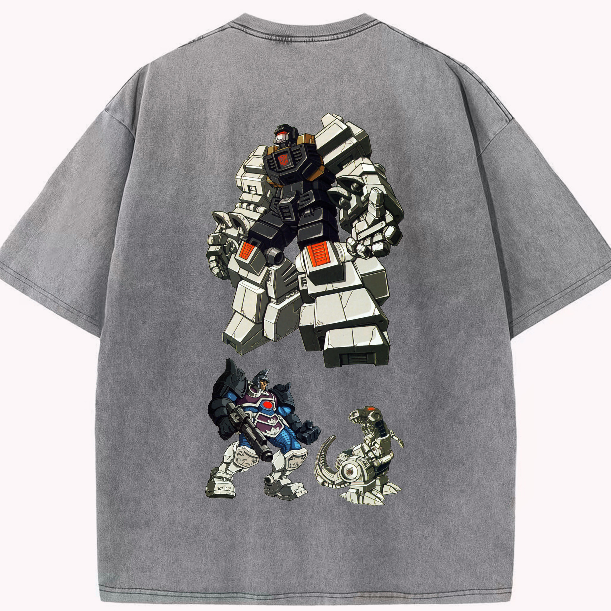 （画像用）  綿100% ヴィンテージ風 半袖Tシャツ（背面プリント）