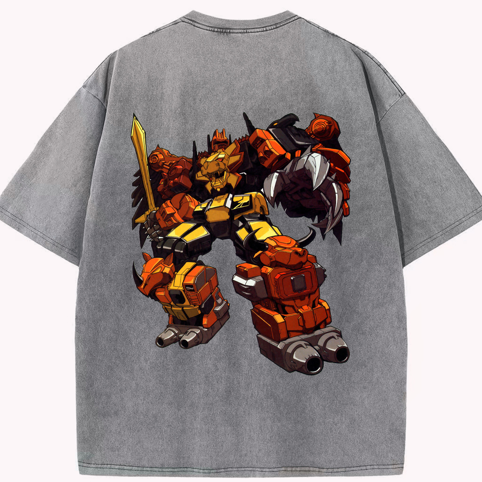 （画像用）  綿100% ヴィンテージ風 半袖Tシャツ（背面プリント）
