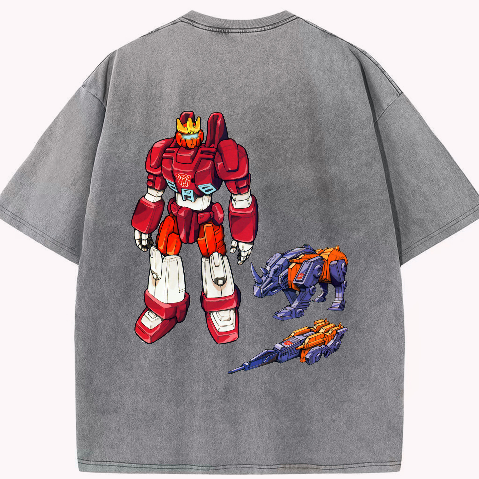 （画像用）  綿100% ヴィンテージ風 半袖Tシャツ（背面プリント）